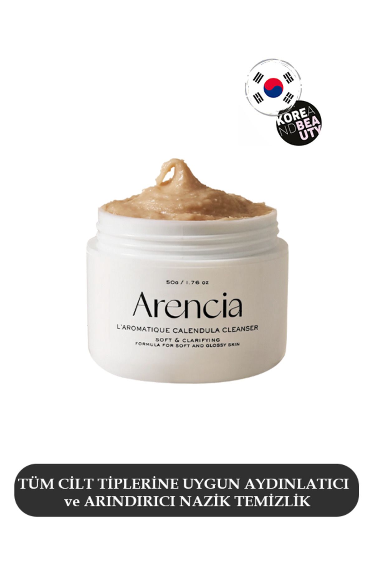 Arencia L'aromatique Calendula Cleanser 120g Aydınlatıcı Gözenek Sıkılaştırıcı Vegan Yüz Temizleyici