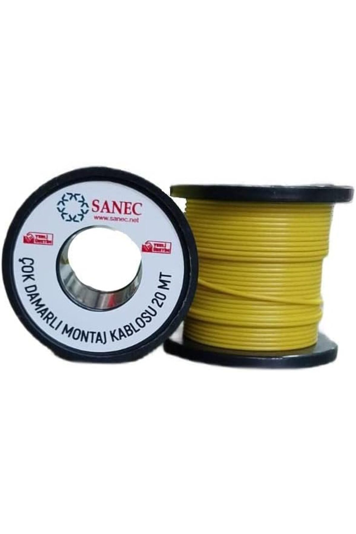 NcK Çok Damarlı Montaj Kablosu - 22 AWG - 20 Metre - Sarı