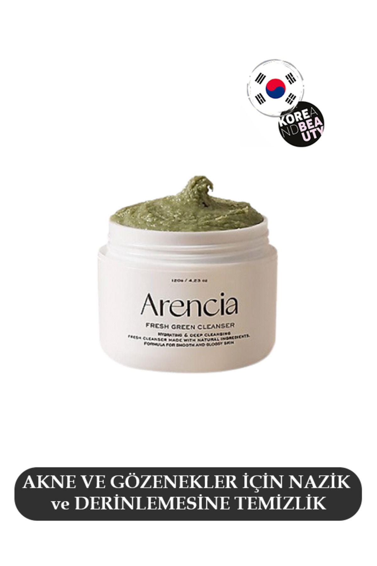 Arencia Fresh Green Rice Cleanser 120g Gözenek Sıkılaştırıcı Nemlendirici Yüz Temizleyici 120g