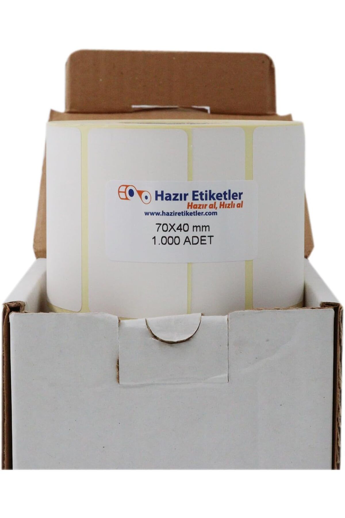 NcK etiketler , hazır al hızlı al PP Opak Etiket 70mm x 40mm 1000 Adet