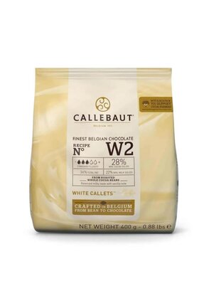 Callebaut W2 Beyaz Küvertür Drop Çikolata 400 GR