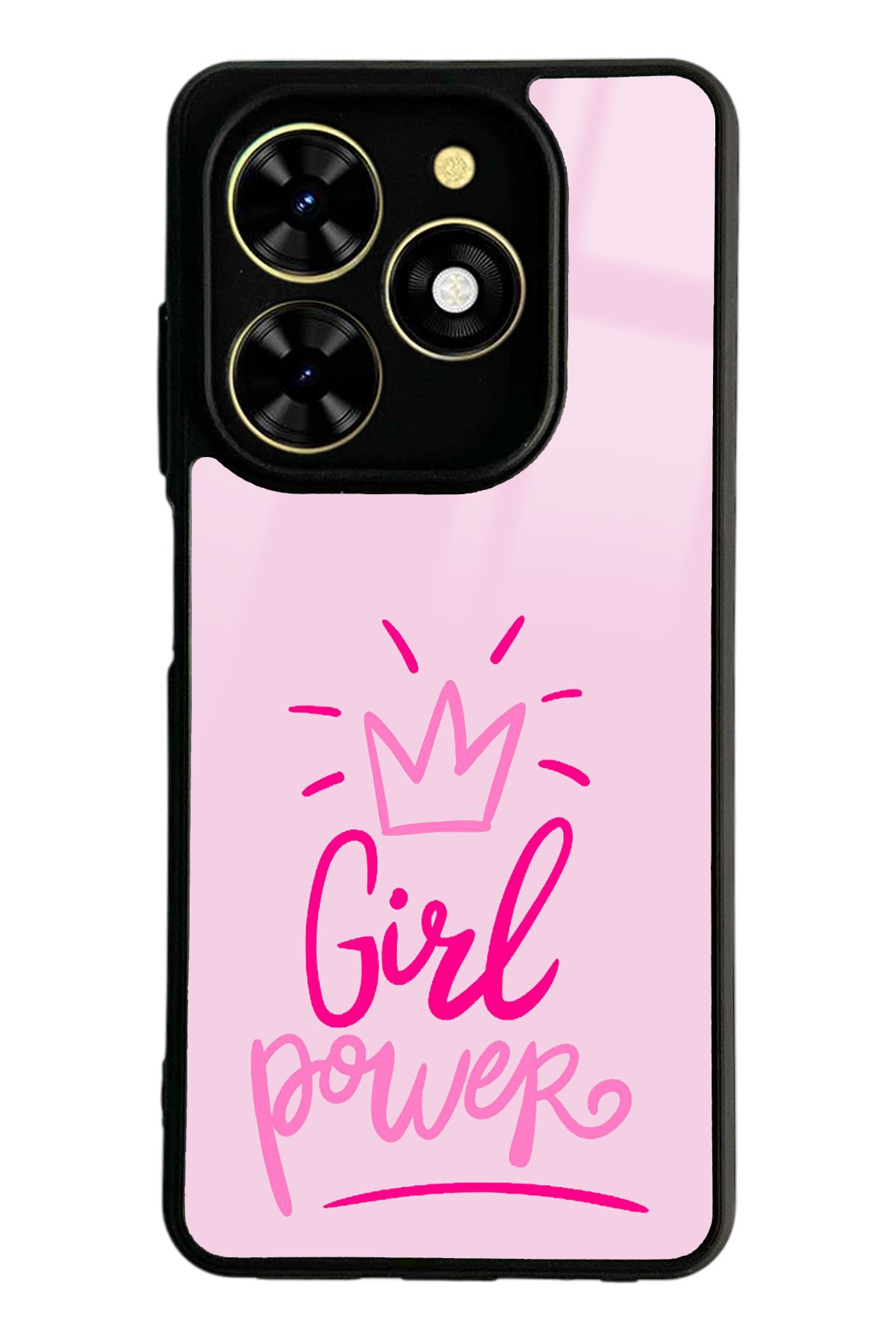 Spoyi Tecno Spark Go 2024 Girl Power Tasarımlı Glossy Telefon Kılıfı