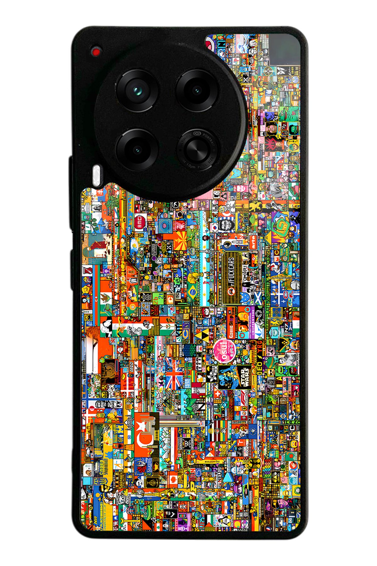 Spoyi Tecno Camon 30 R/Place Hatıra Tasarımlı Glossy Telefon Kılıfı