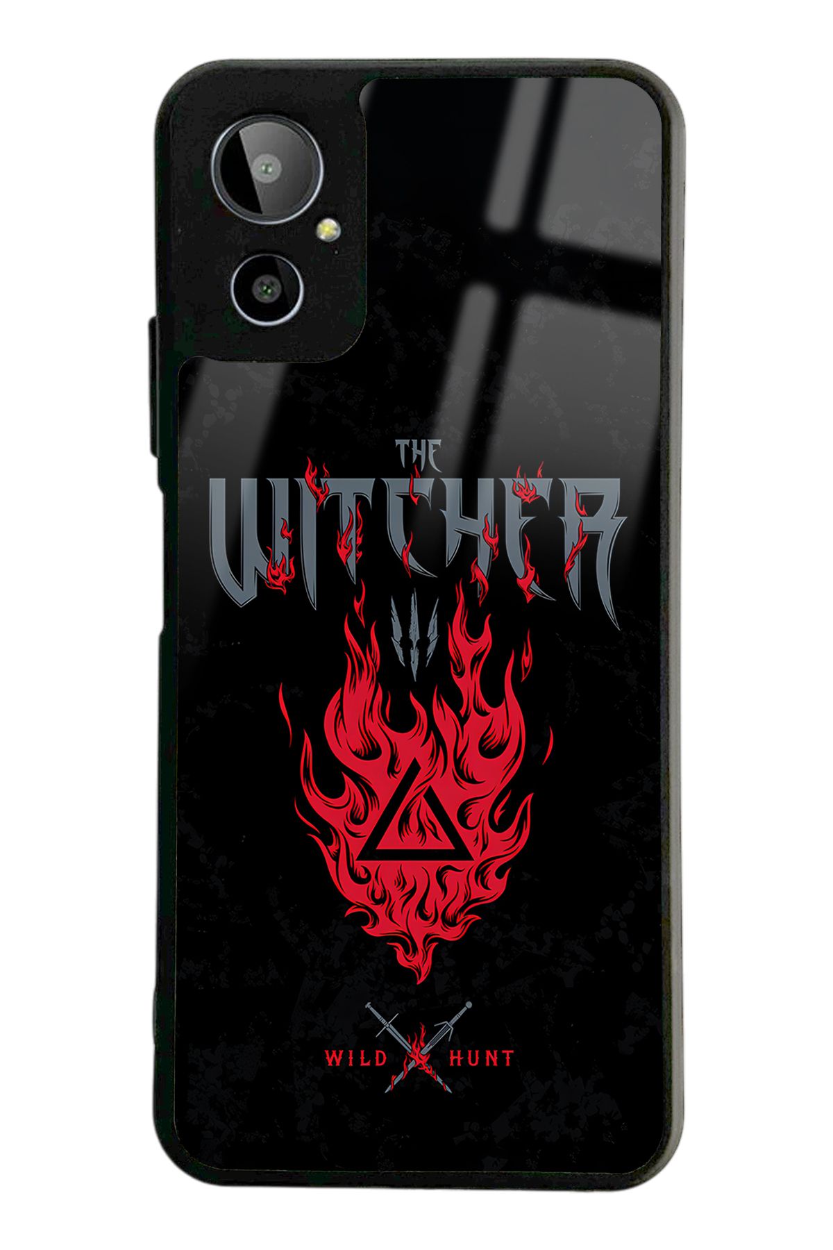 Spoyi Gm 23 SE Witcher 3 Fire Tasarımlı Glossy Telefon Kılıfı