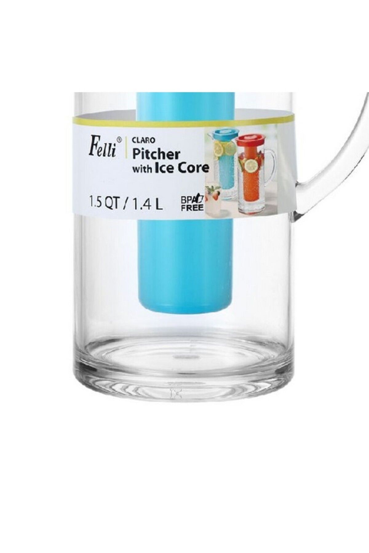 Felli-Claro Elegant Design BPAFree Pitcher with Ice Core 2