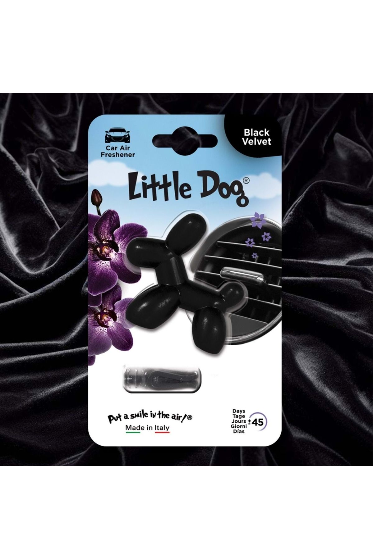 LİTTLEJOYS Little Joe Little Dog Siyah İnci Araç Kokusu (Black Velvet) -45 Gün-Oto Kokusu Kalıcı Klima Parfüm