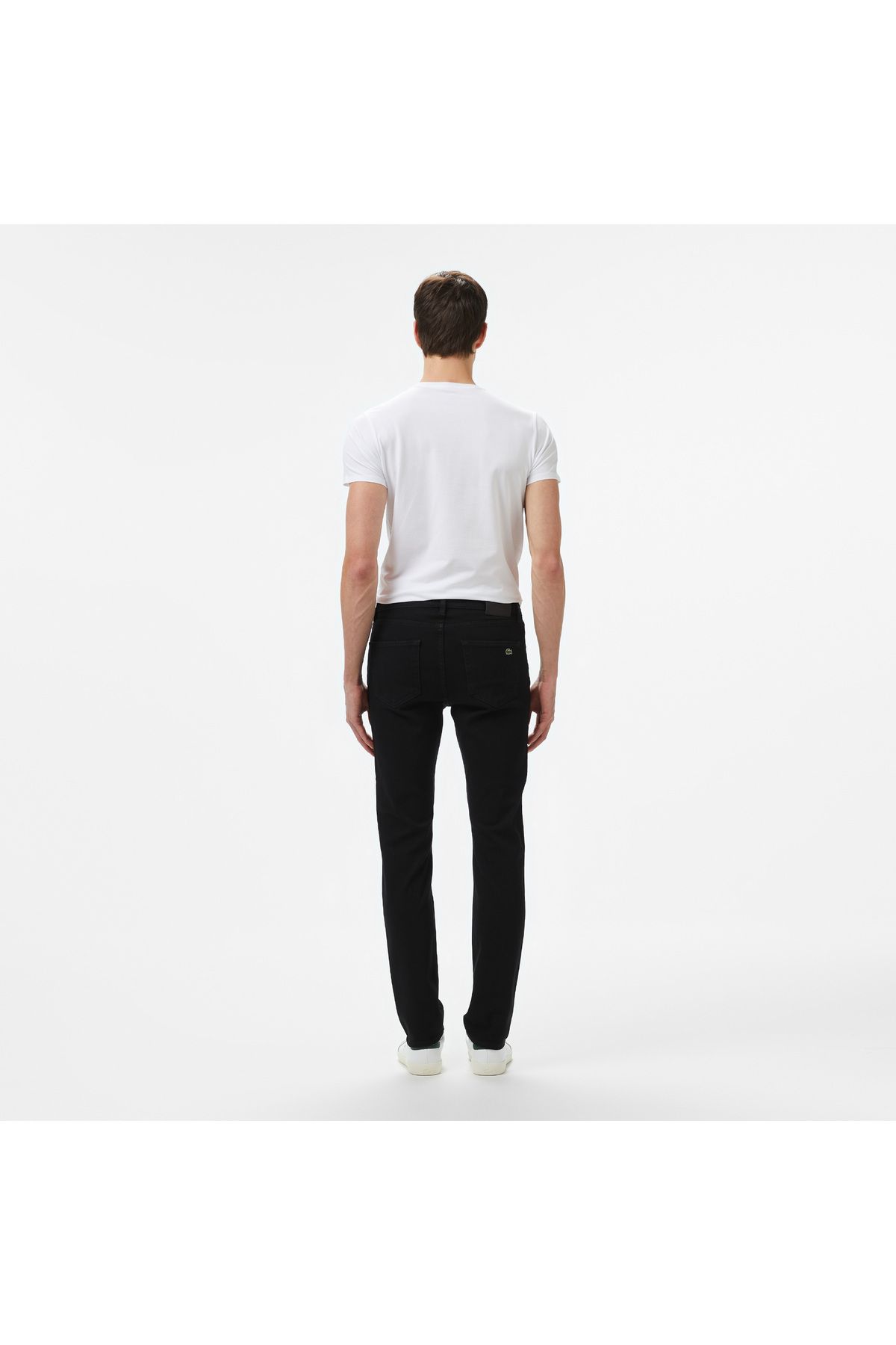 شلوار مشکی مردانه جین باریک و اورجینال Lacoste