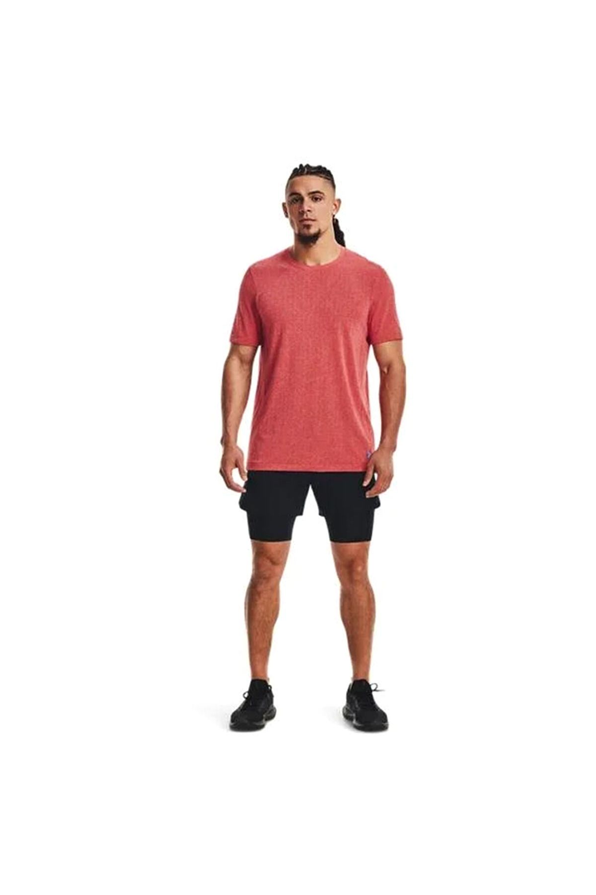 شورت ورزشی مشکی مردانه های آموزش سیاه 2IN1 001 Under Armour