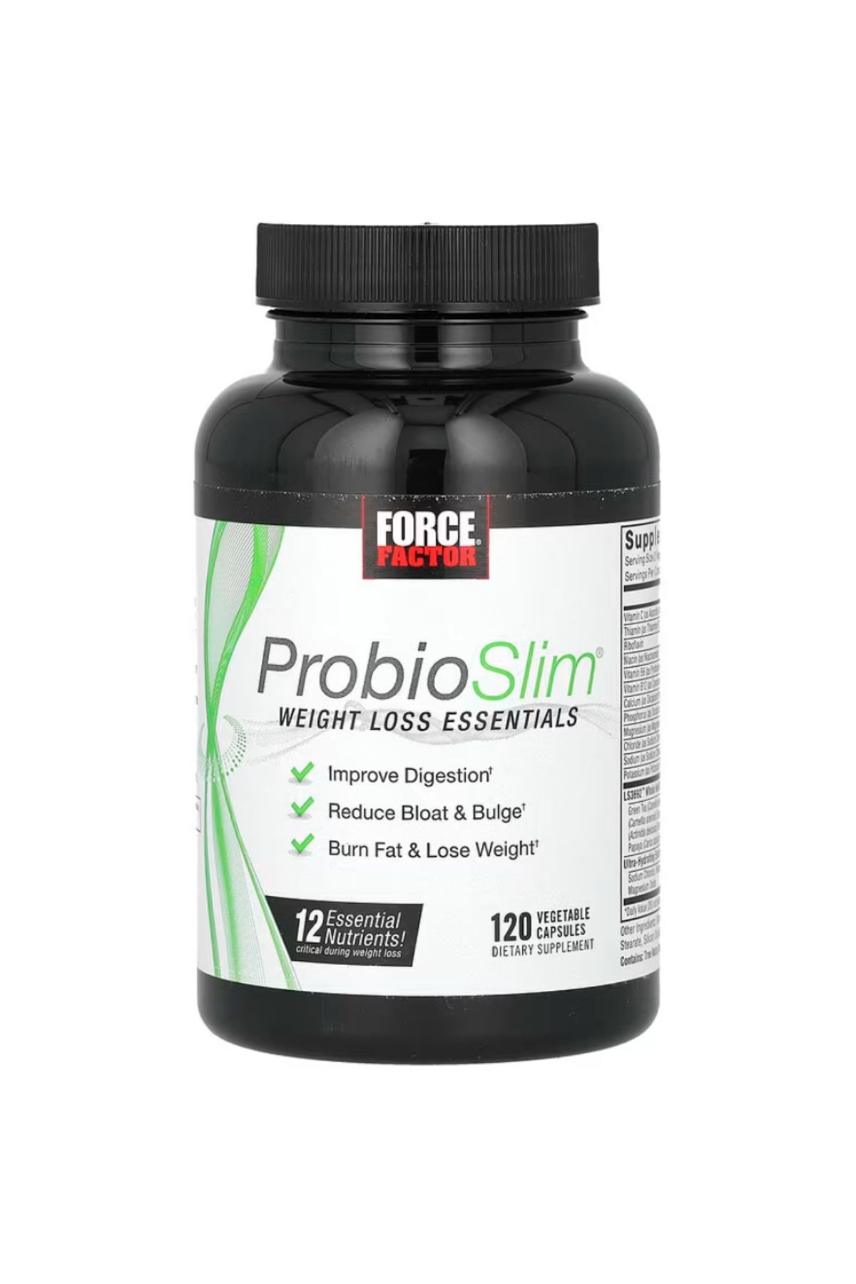 force factor , ProbioSlim, Weight Loss Essentials, 120 Vegetable Capsules vr67