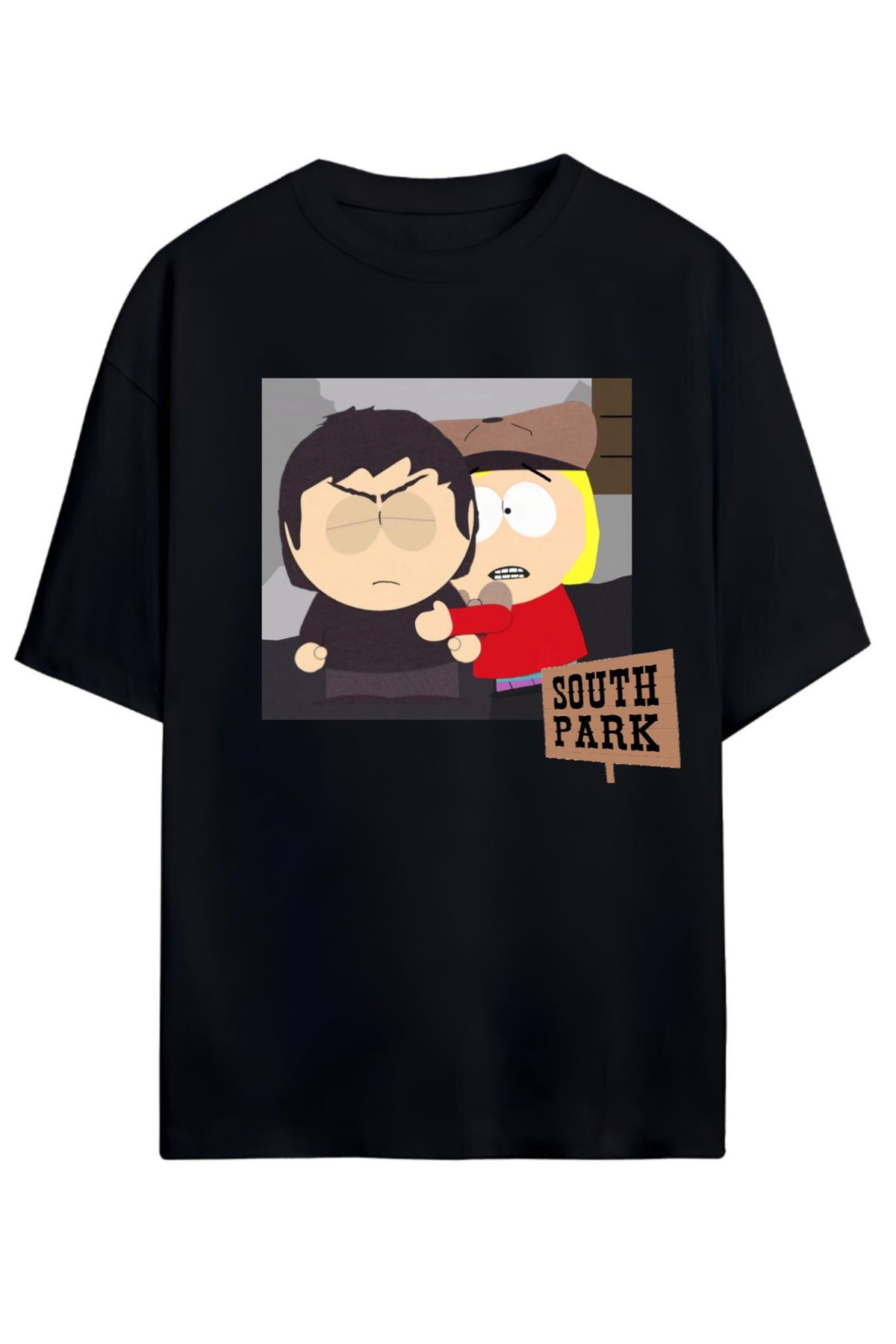 MAGORS SOUTH PARK TASARIMLI UNISEX YENİ SEZON OVERSIZE PAMUKLU  T-SHIRT