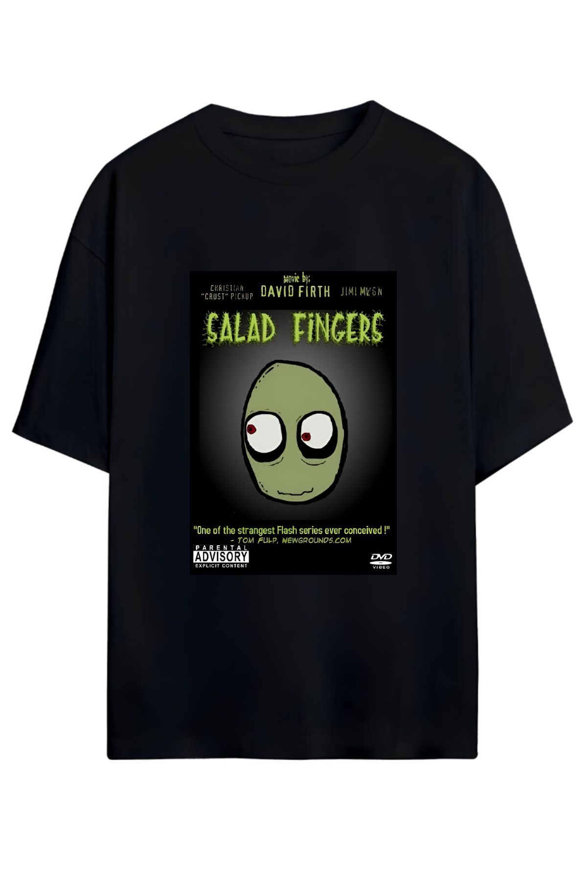 MAGORS SALAD FINGERS TASARIMLI UNISEX YENİ SEZON OVERSIZE PAMUKLU  T-SHIRT