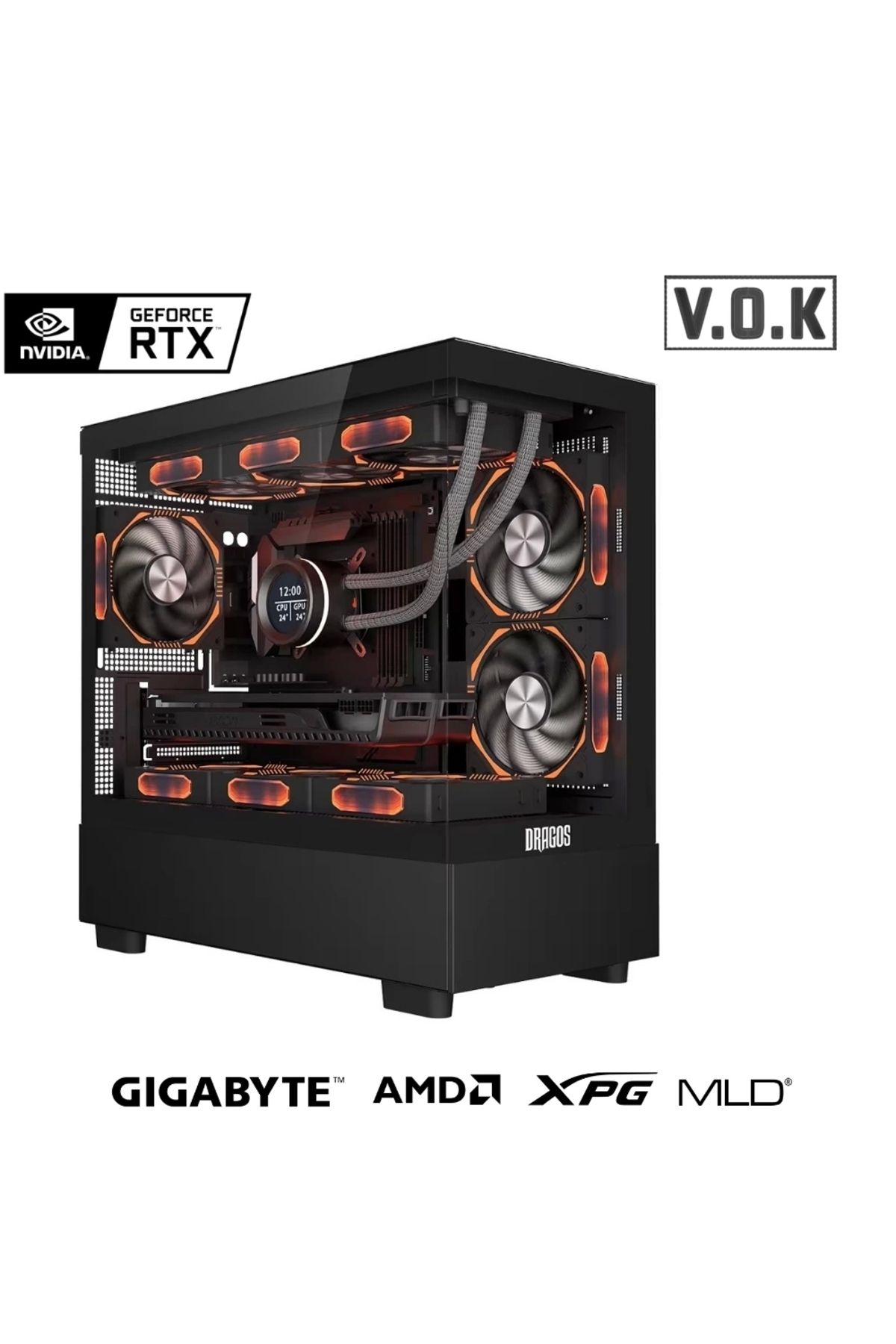 Creature VOK SERIES V1 Ryzen 5 5600 16GB DDR4 500GB NVMe GeForce RTX4060 Gaming Hazır Sistem