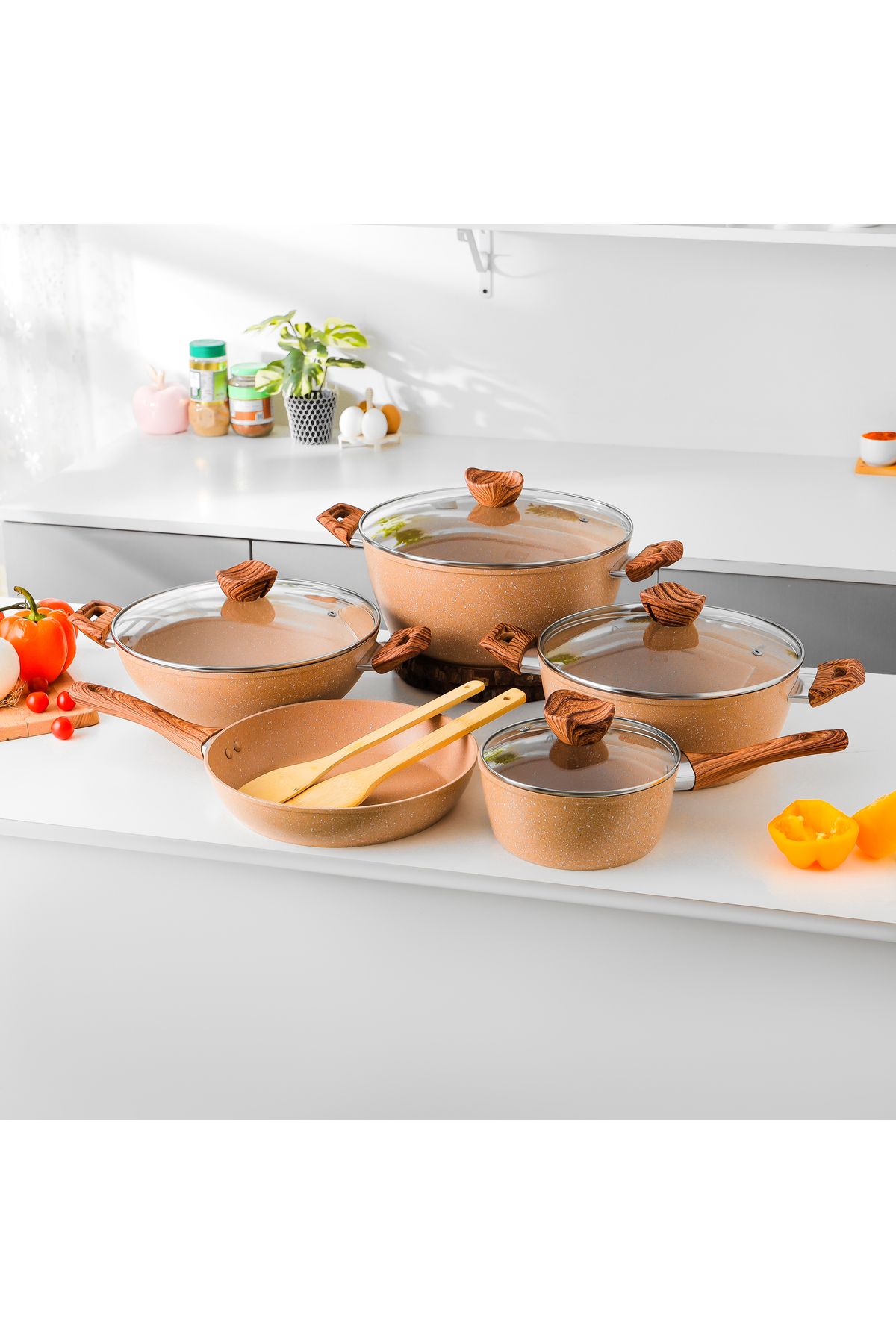DELCASA-Essential 11 Piece Non Stick Cookware Set DC2878 2
