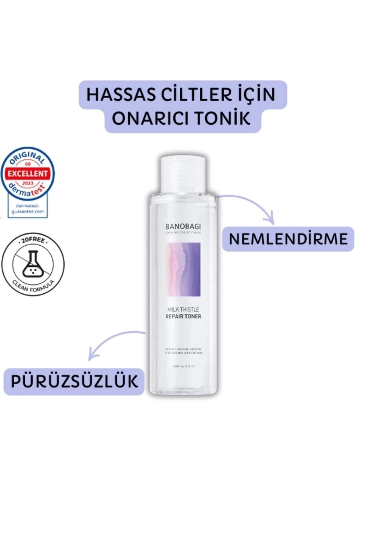 Banobagi Milk Thistle Repair Toner ( Pürüzsüz cilt etkisi veren Toner)