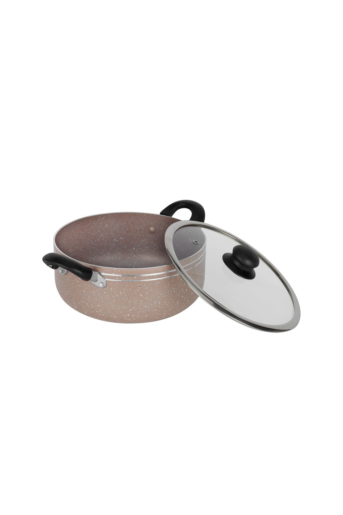 DELCASA-10-Piece Non-Stick Cookware Set with Granite Coating- DC1889BGE 5