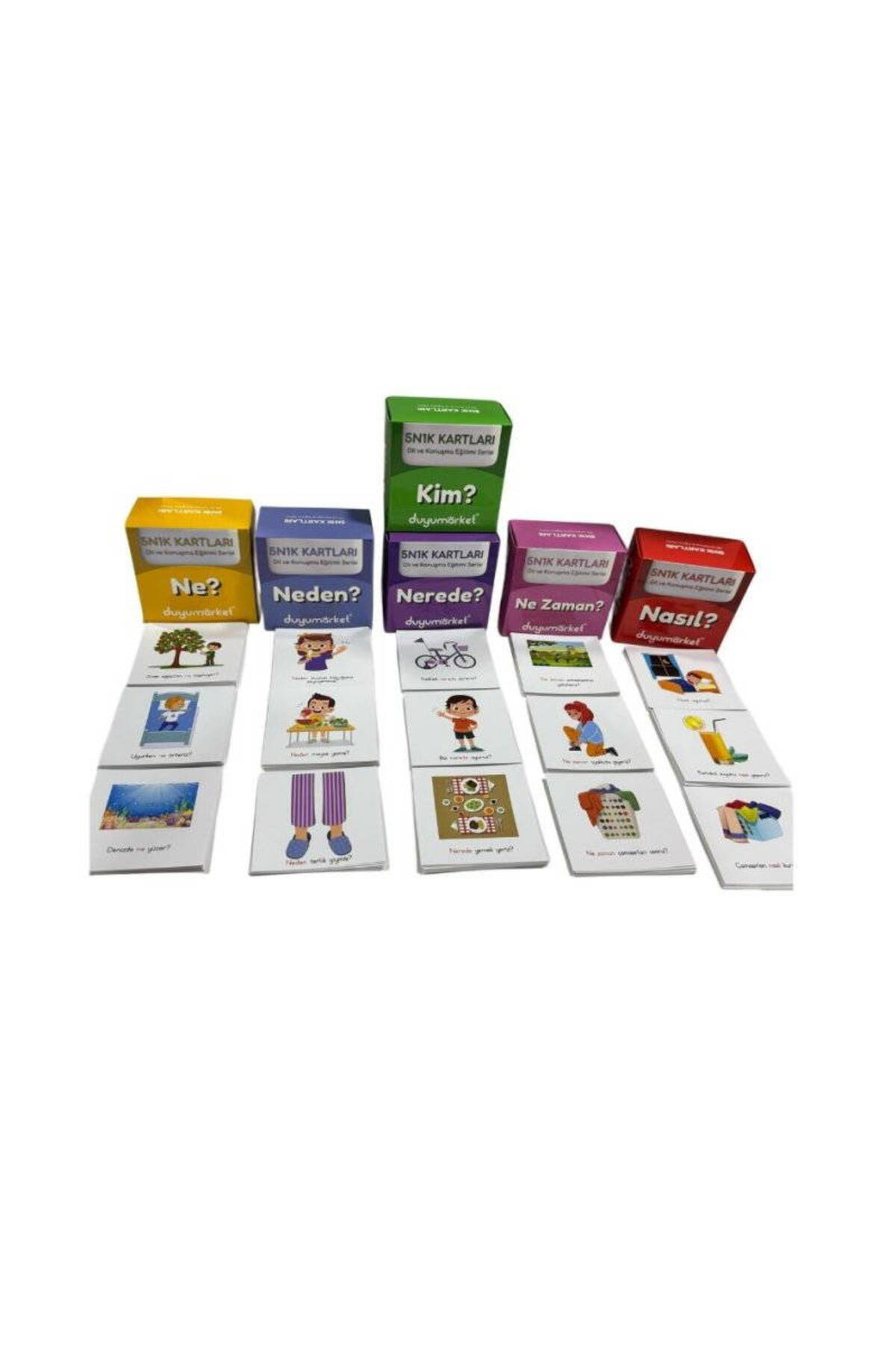 DuyuMarket 5n1k Dil Konuşma Kartları - 6mp#039lı Set fotoğrafı 2 (önizleme)