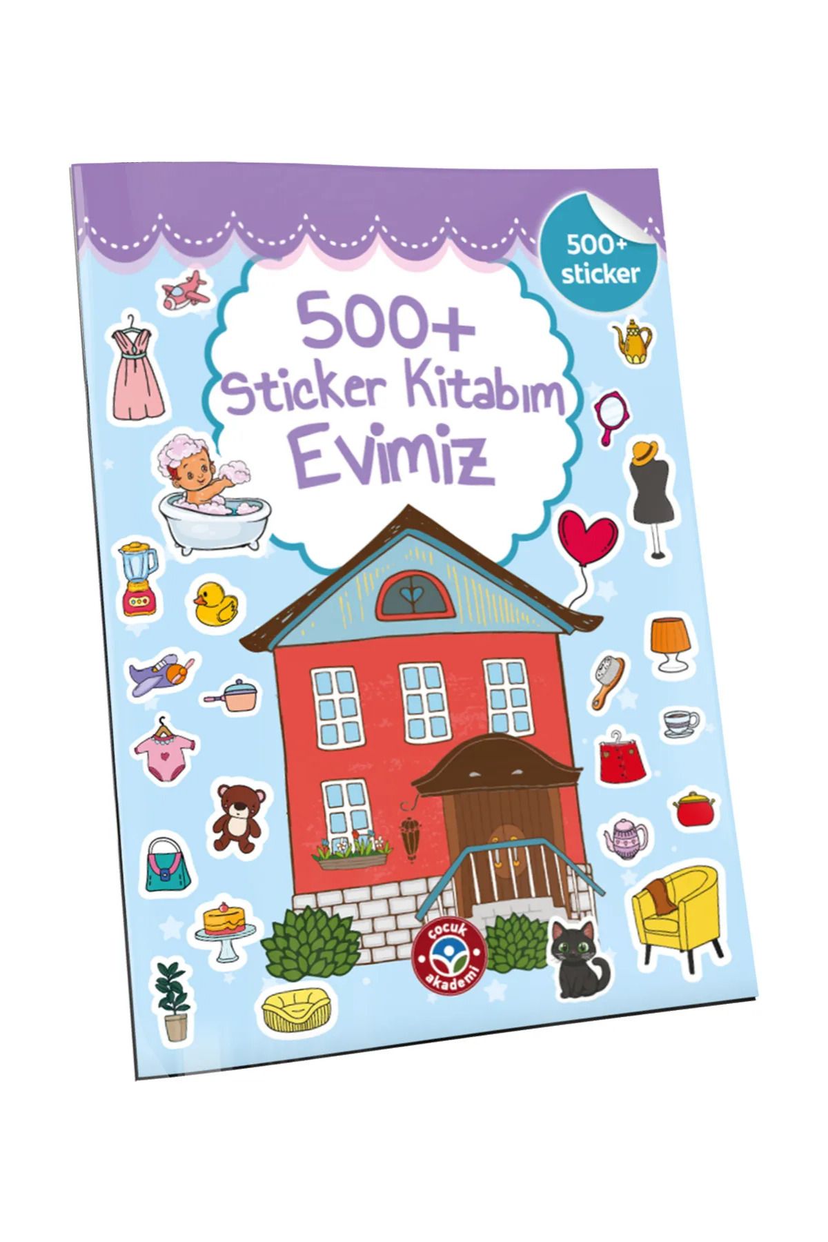 Çocuk Akademi 500+ Sticker Kitabım Evimiz