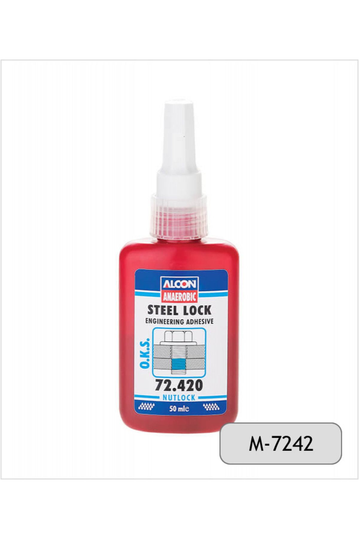 Alcon 72.420 Sıvı Orta Kuvvet Vida Civata Somun Sabitleyici 50 Ml