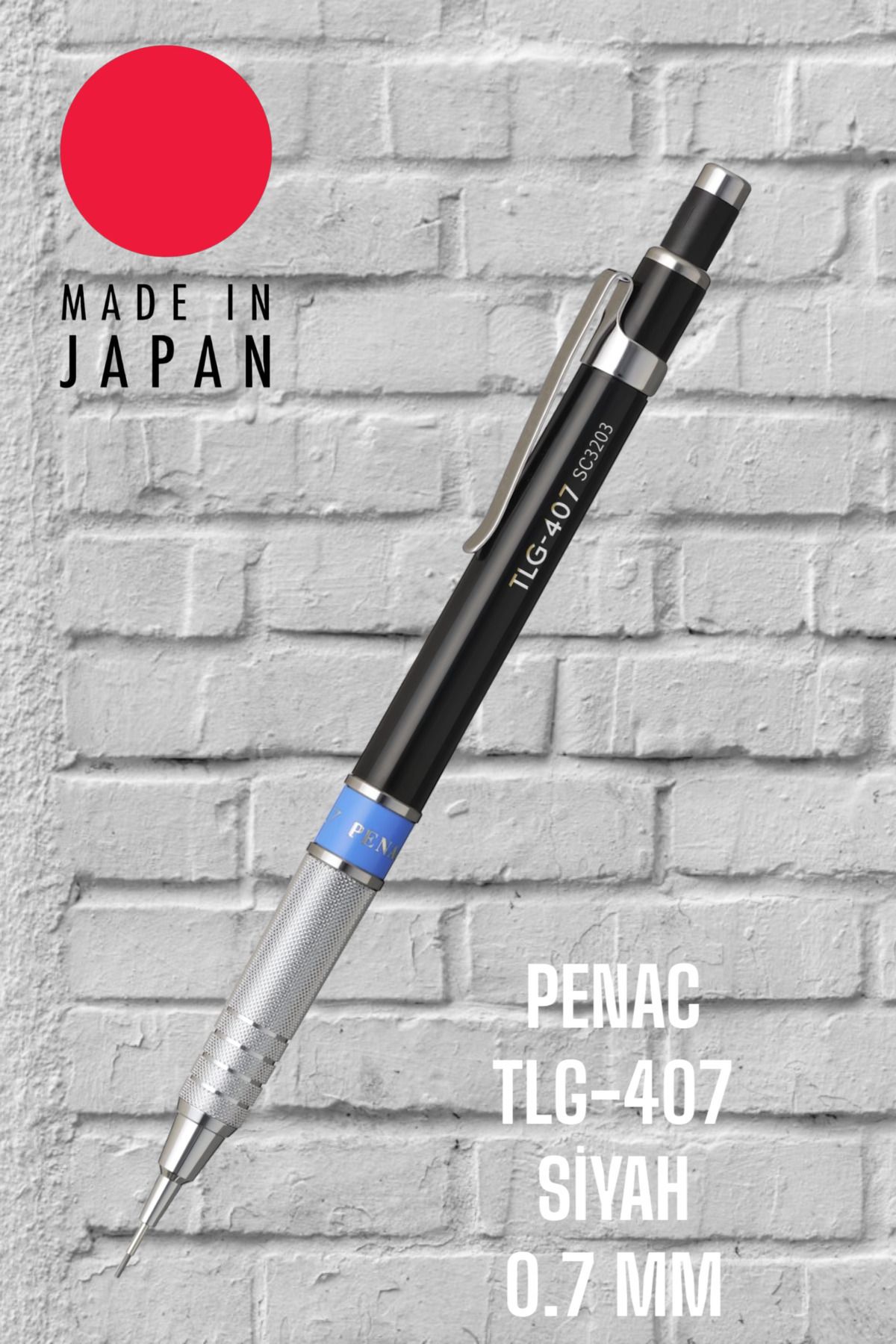 PENAC TLG-407 0.7 MM SİYAH UÇLU KALEM