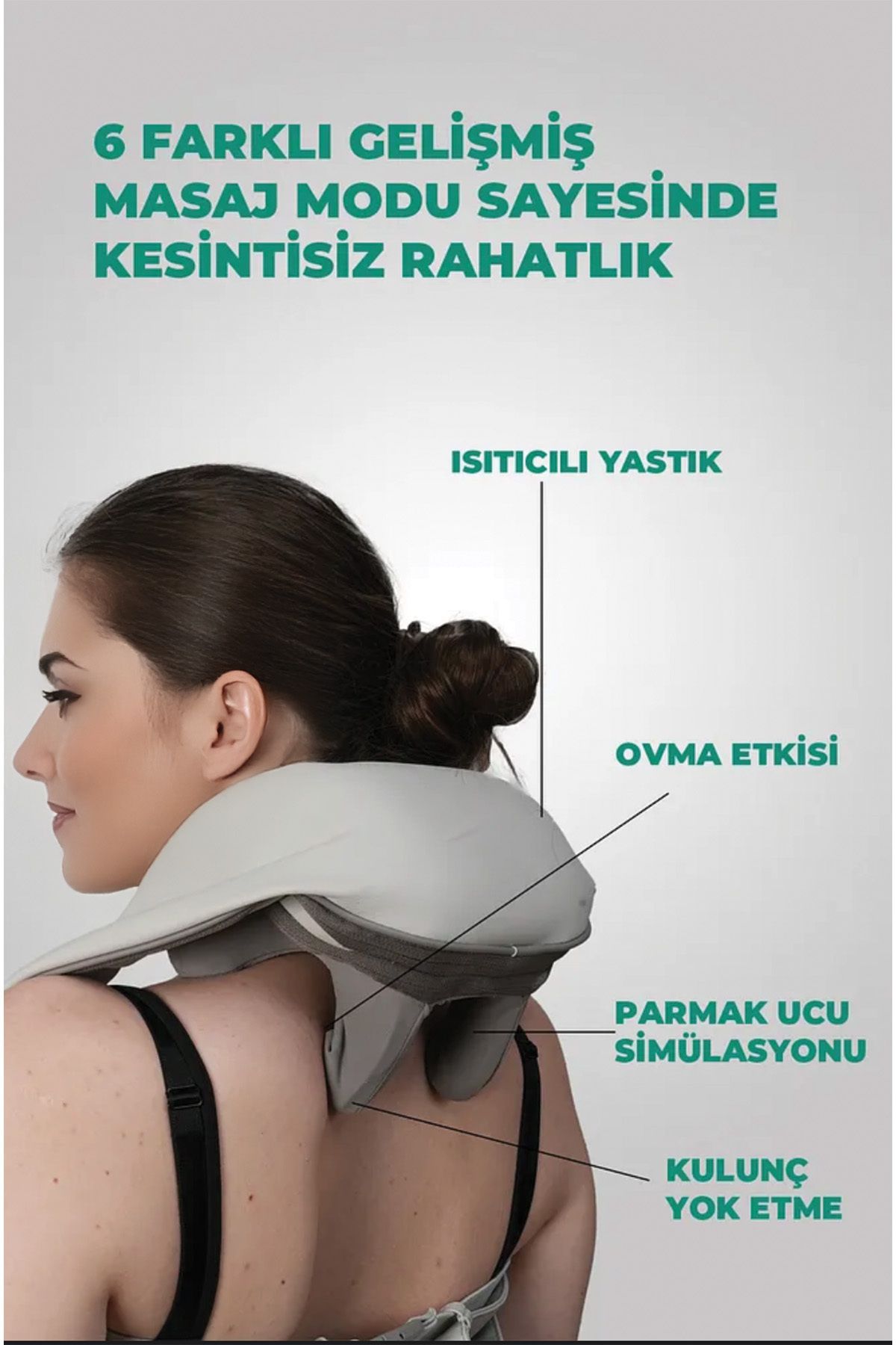 Aprilla 2880 Ovmalı, Isıtmalı, Şarjlı Boyun Sırt Ve Bacak Masaj Aleti- Insan Eli Hissiyatı Veren Masaj Aleti