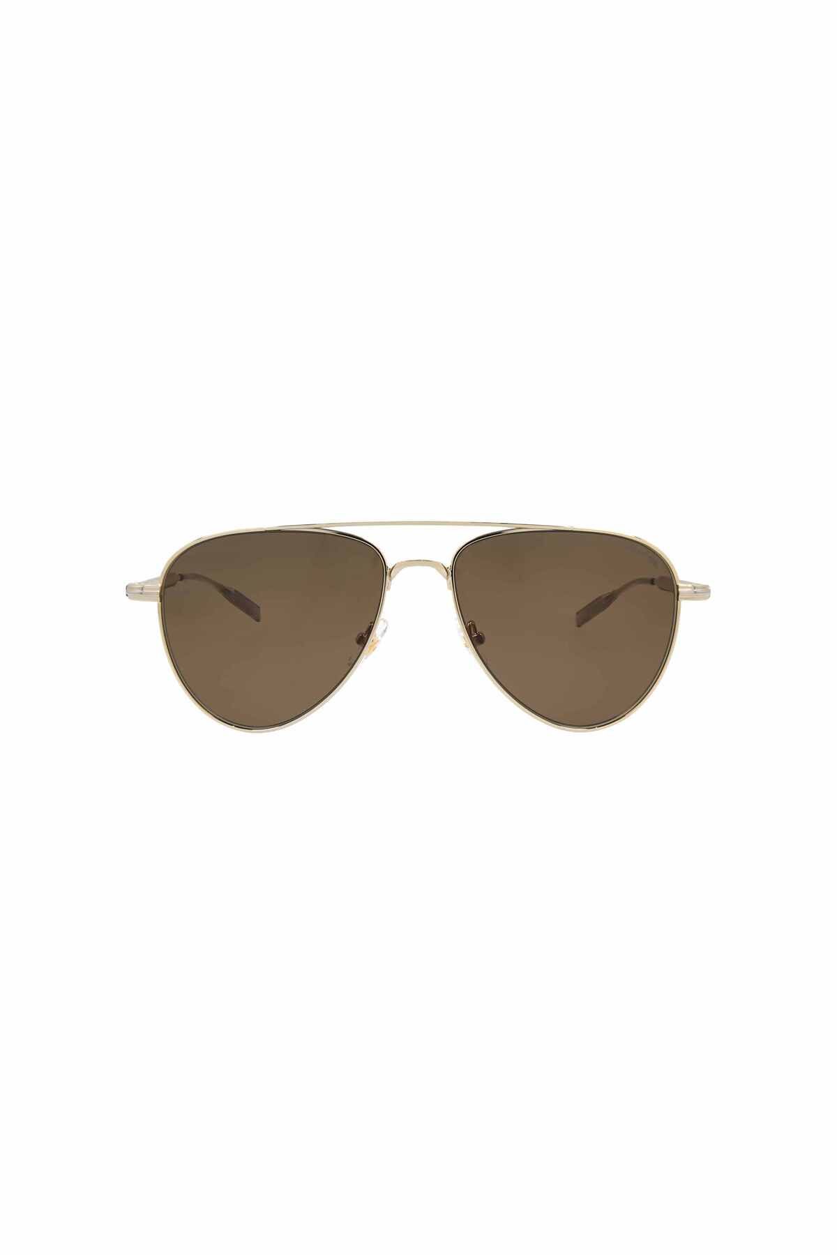 Montblanc-0235 003 57 Gold color sunglasses Unisex 1