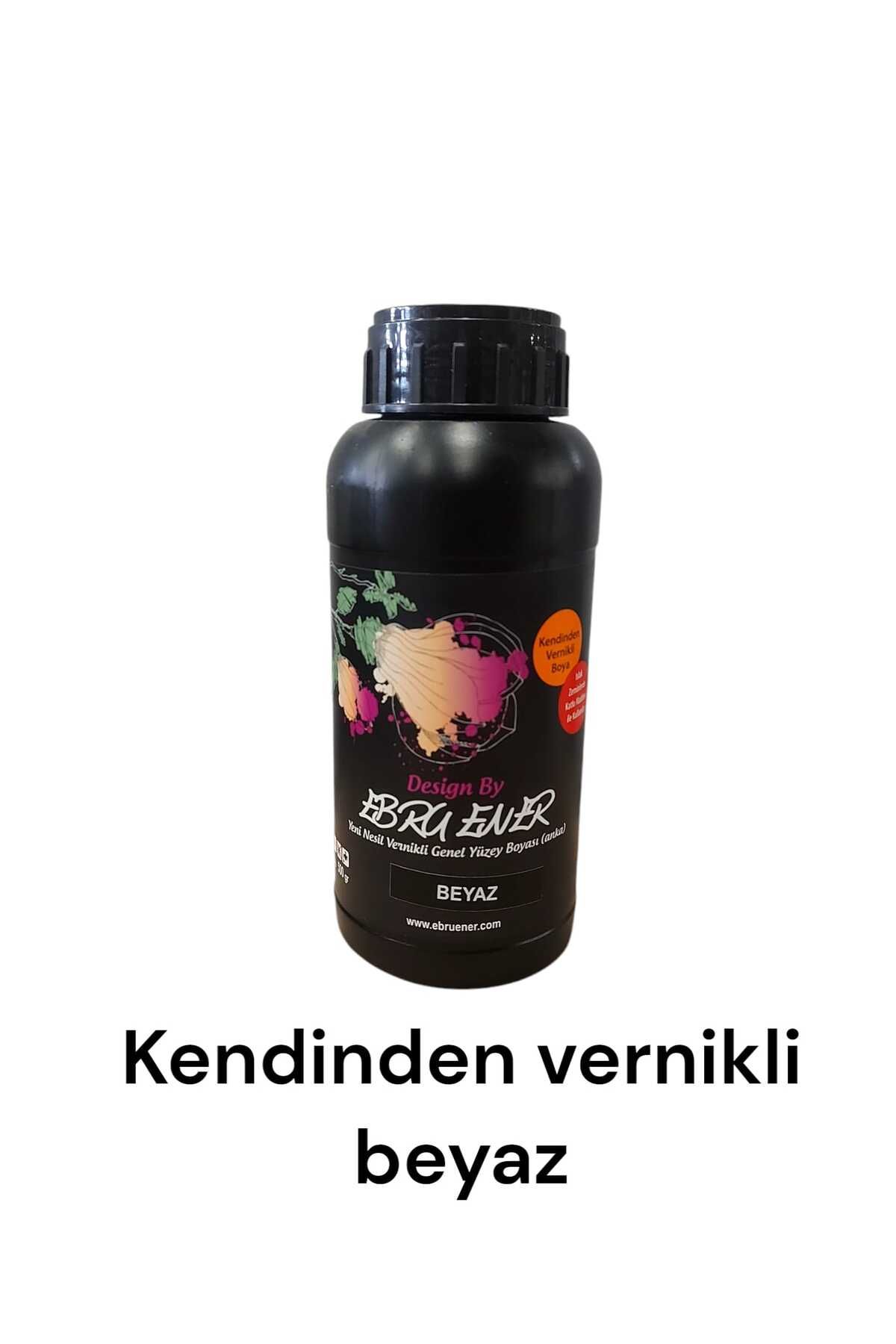 Ebru Ener Yeni Nesil Kendinden Vernikli Genel Yüzey Boyası Beyaz 500 gr