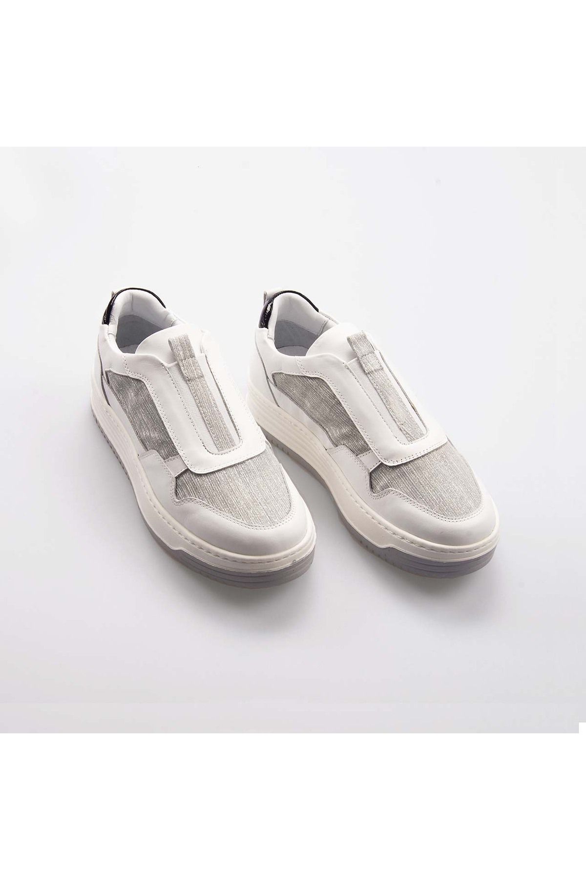 Rouge-Women's Genuine Leather White Sports & Sneaker Shoes 3