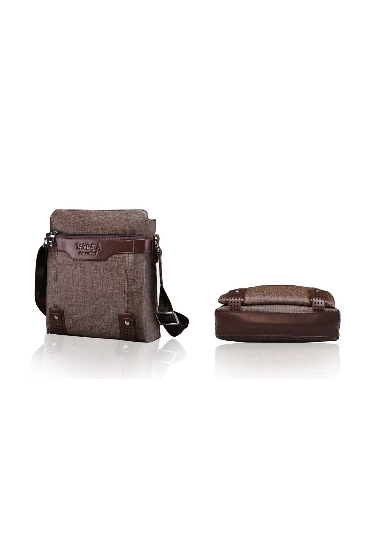 Barca-Hannibal Postman Briefcase Brown 4
