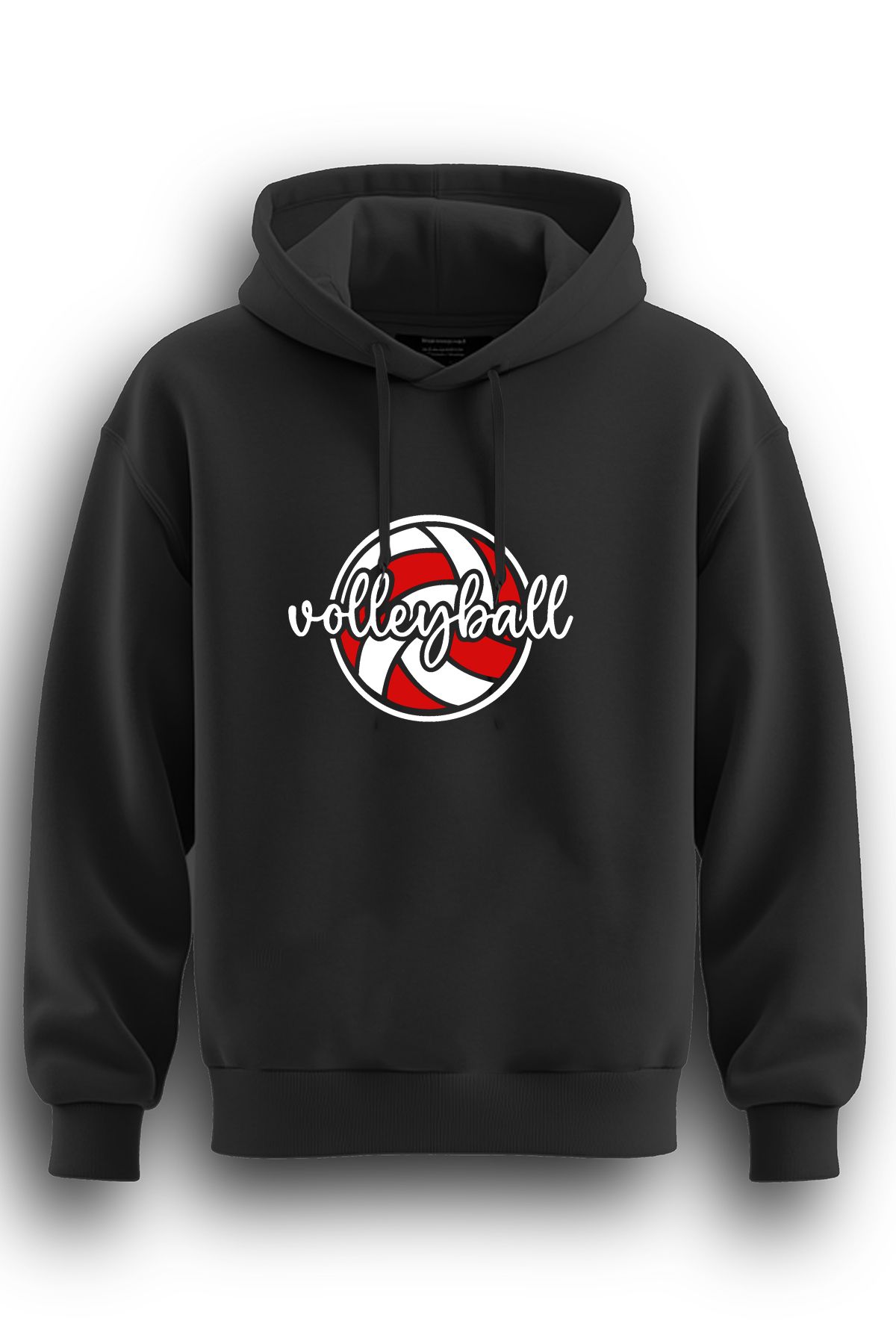 TOP GLORY Voleybol Baskılı  Sweatshirt Kapüşonlu 3 iplik Hoodie Volleyball Sweat VOLBE1543