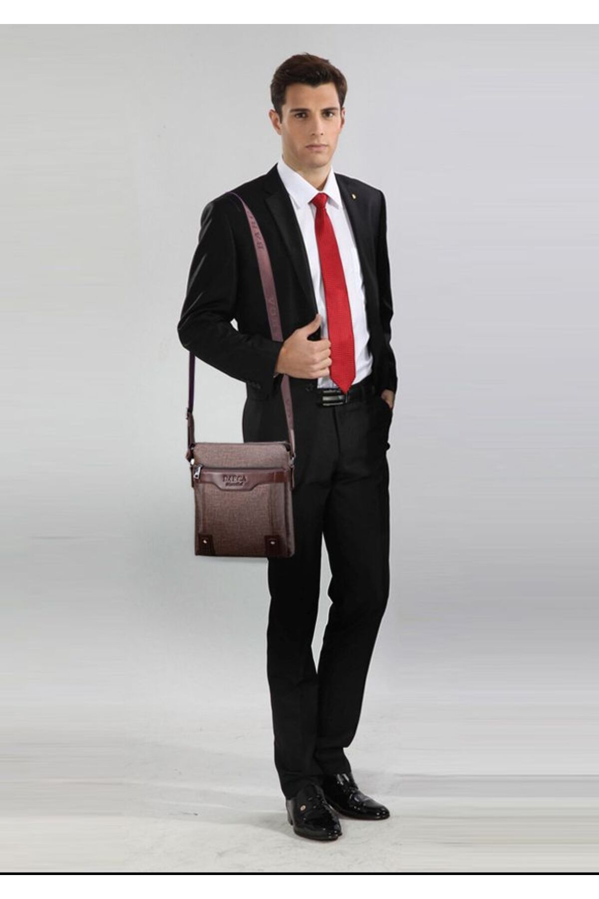 Barca-Hannibal Postman Briefcase Brown 7