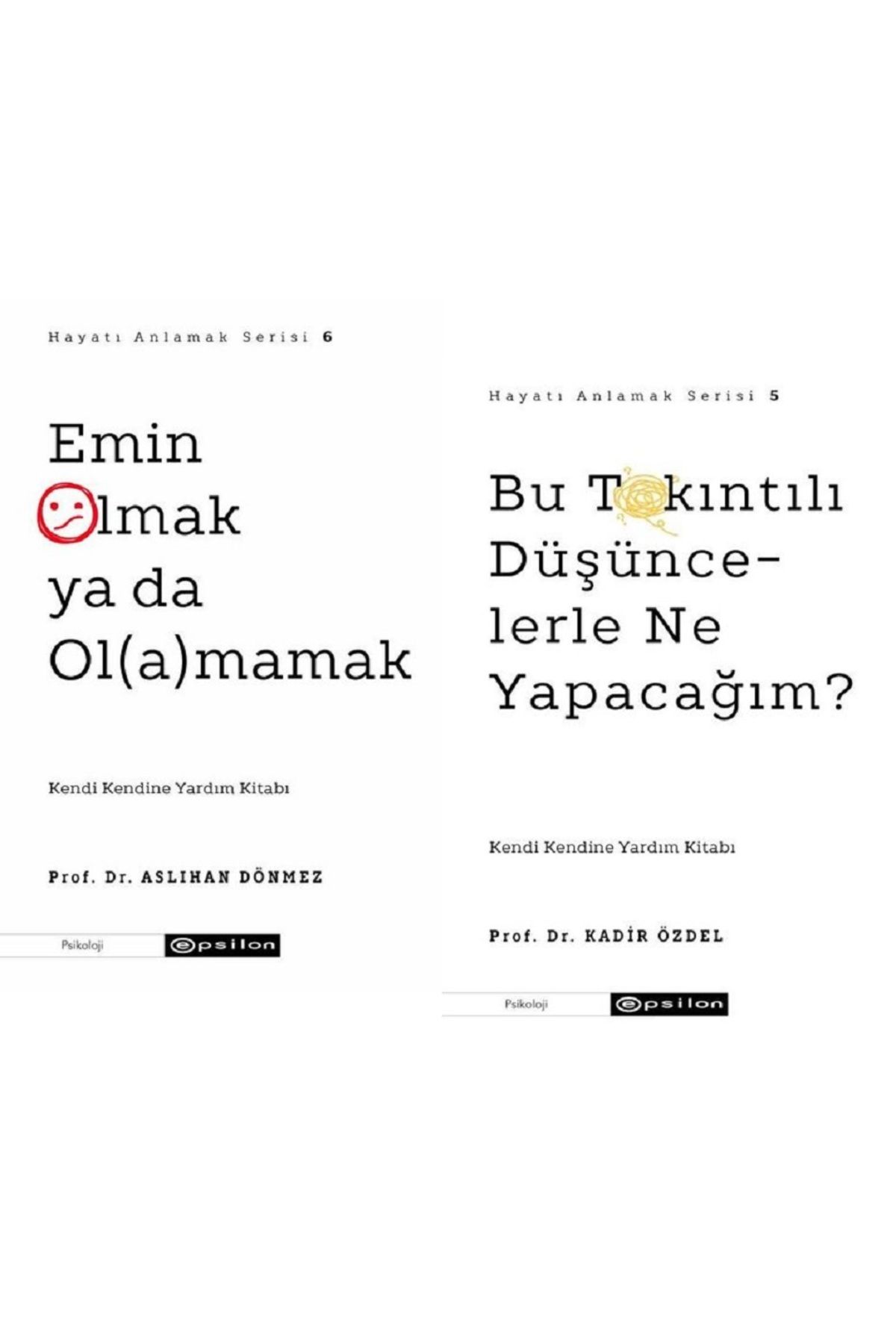 Epsilon Yayınevi Emin Olmak ya da Olamamak + Bu Takıntılı Düşüncelerle Ne Yapacağım? / 2 Kitap Set