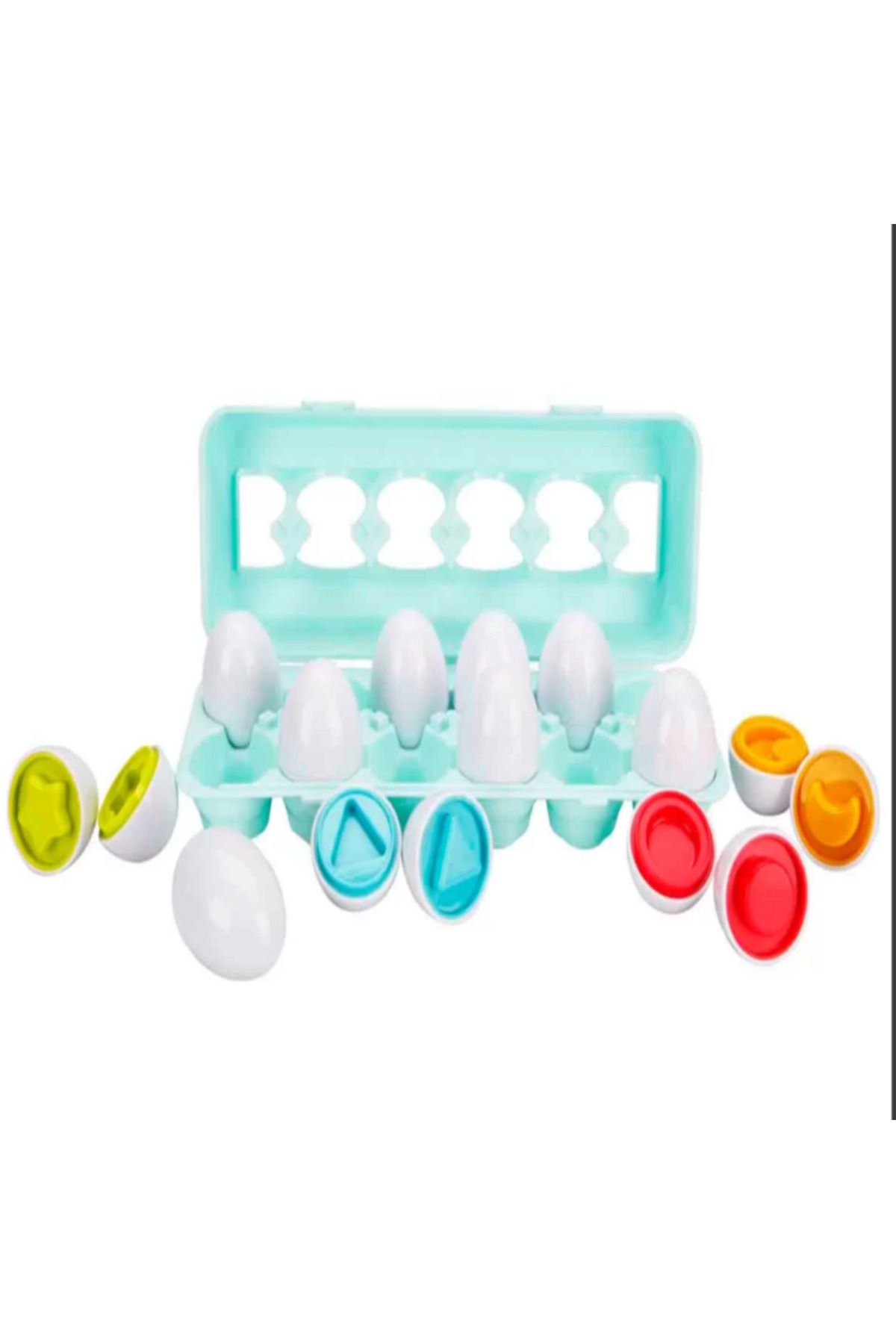 babydoor Baydoor Toys 4666 BÖLÜNEBİLEN RENKLİ VE ŞEKİLLİ YUMURTALAR