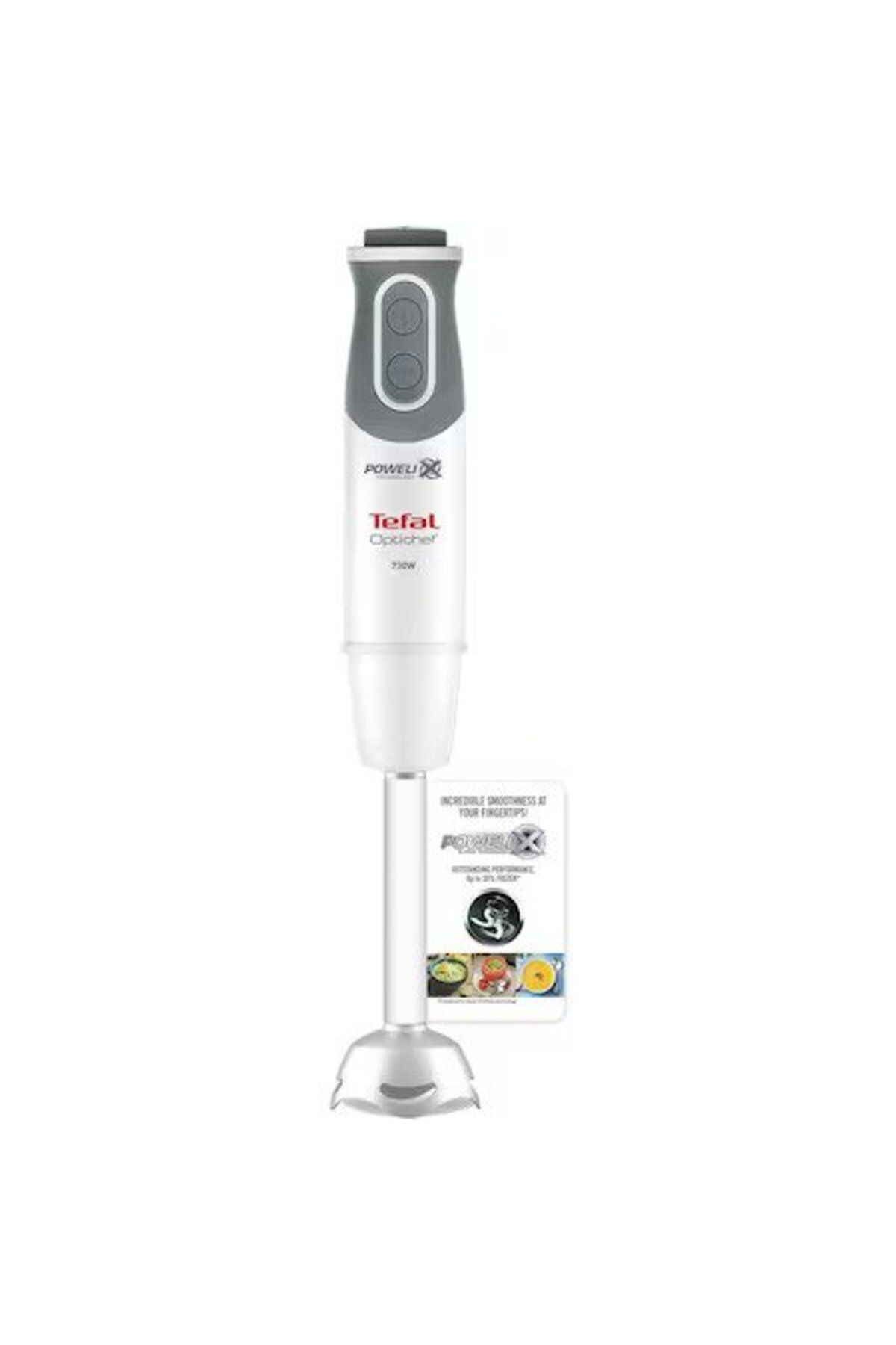 TEFAL-Tefal Optichef HB643138 vertical mixer, 800W, pulse function, Turbo, 800ml glass, 500ml chopper, White 2