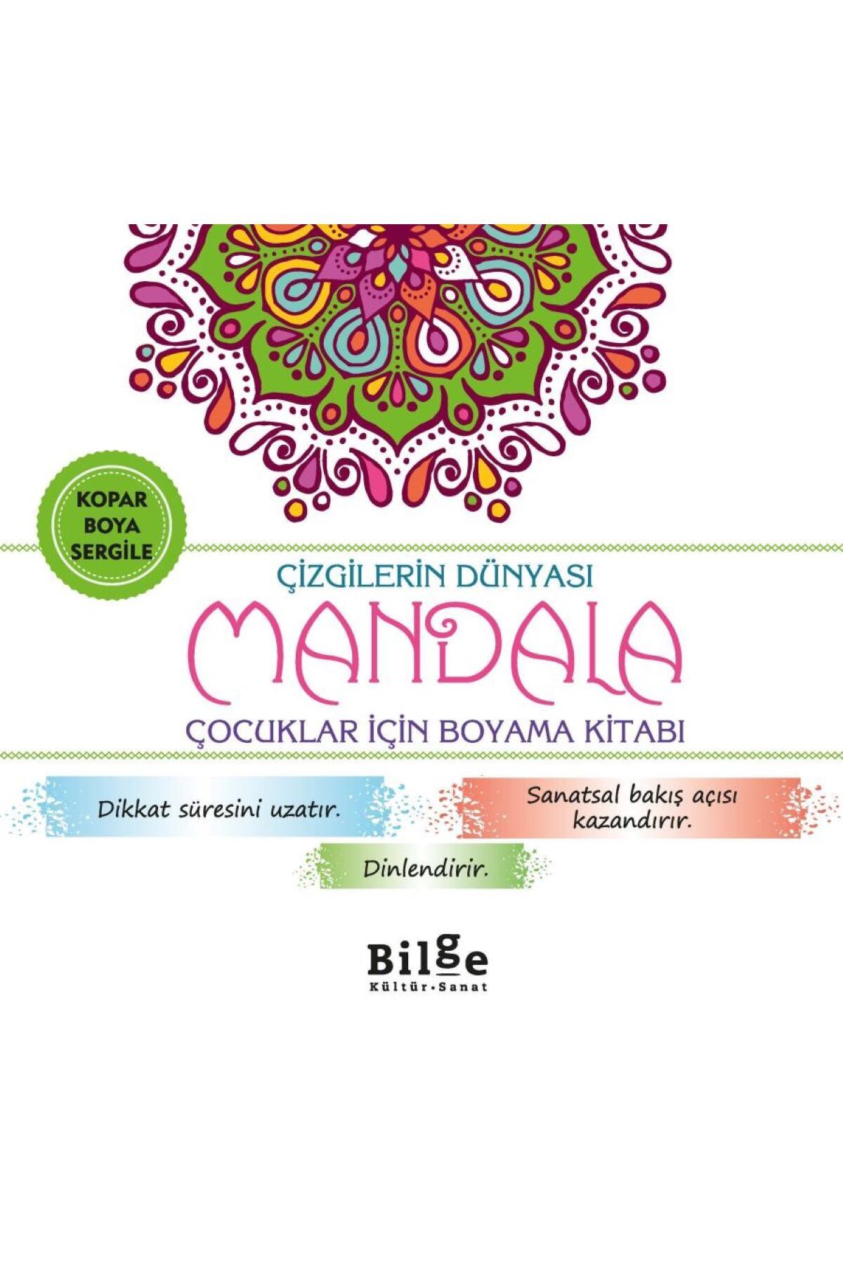 Genel Markalar Çizgilerin Dünyası-Mandala , Çocuklar İçin Boyama Kitabı
