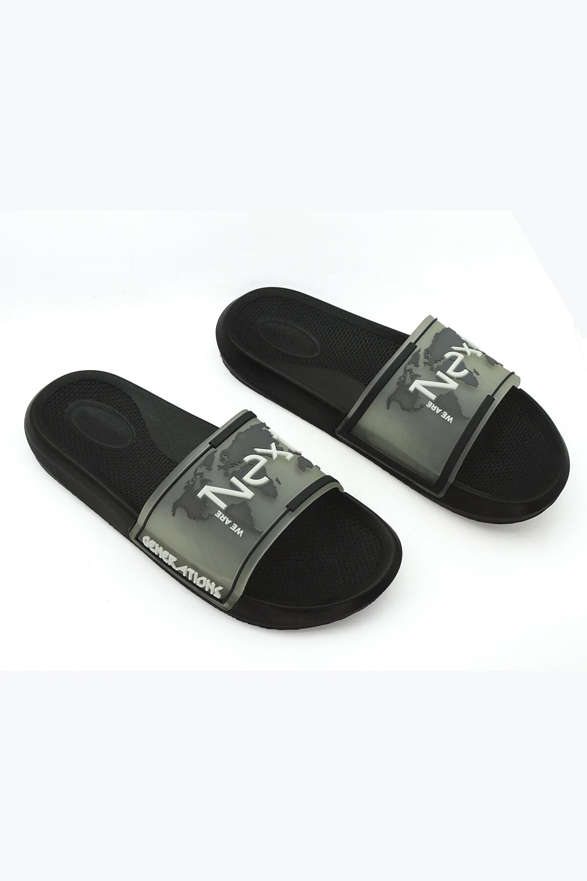 LETAO-Urban Men's Black Comfortable Beach Pool Wet Floor Slippers 2