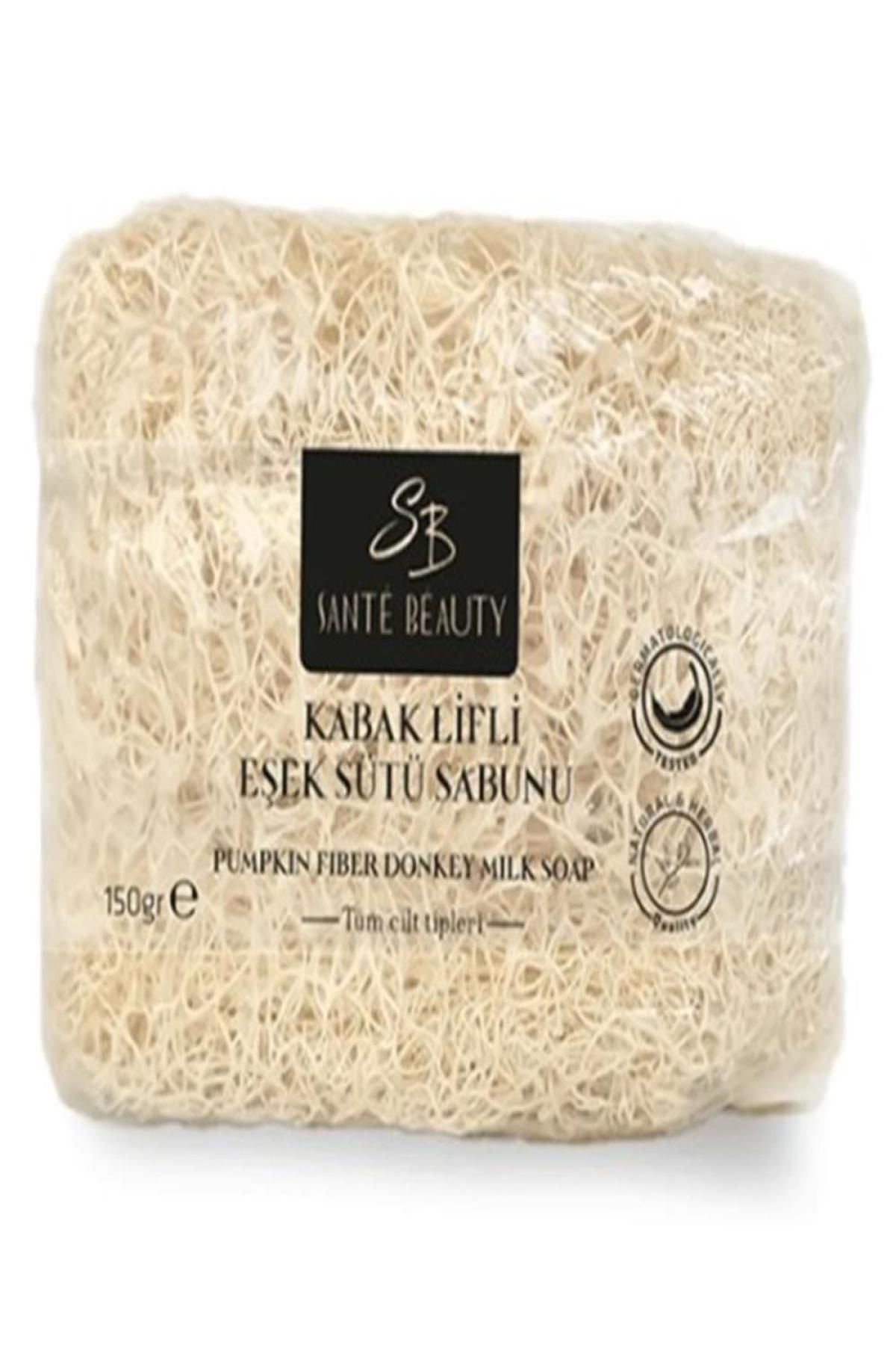 pazarella Sante Beauty El Yapımı Sabun Kabak Lifli Eşek Sütü 150 Gr