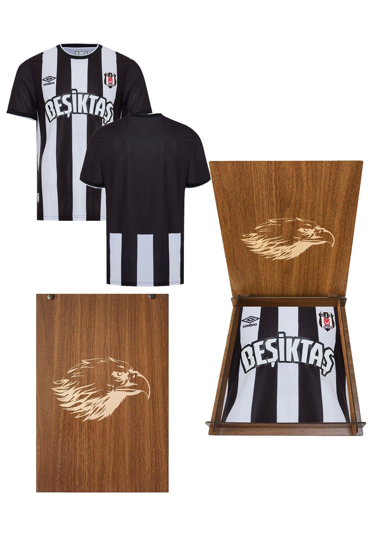 Beşiktaş Beşiktaş Orijinal 24/25 Çubuklu Forma Kartal Ahşap Kutulu