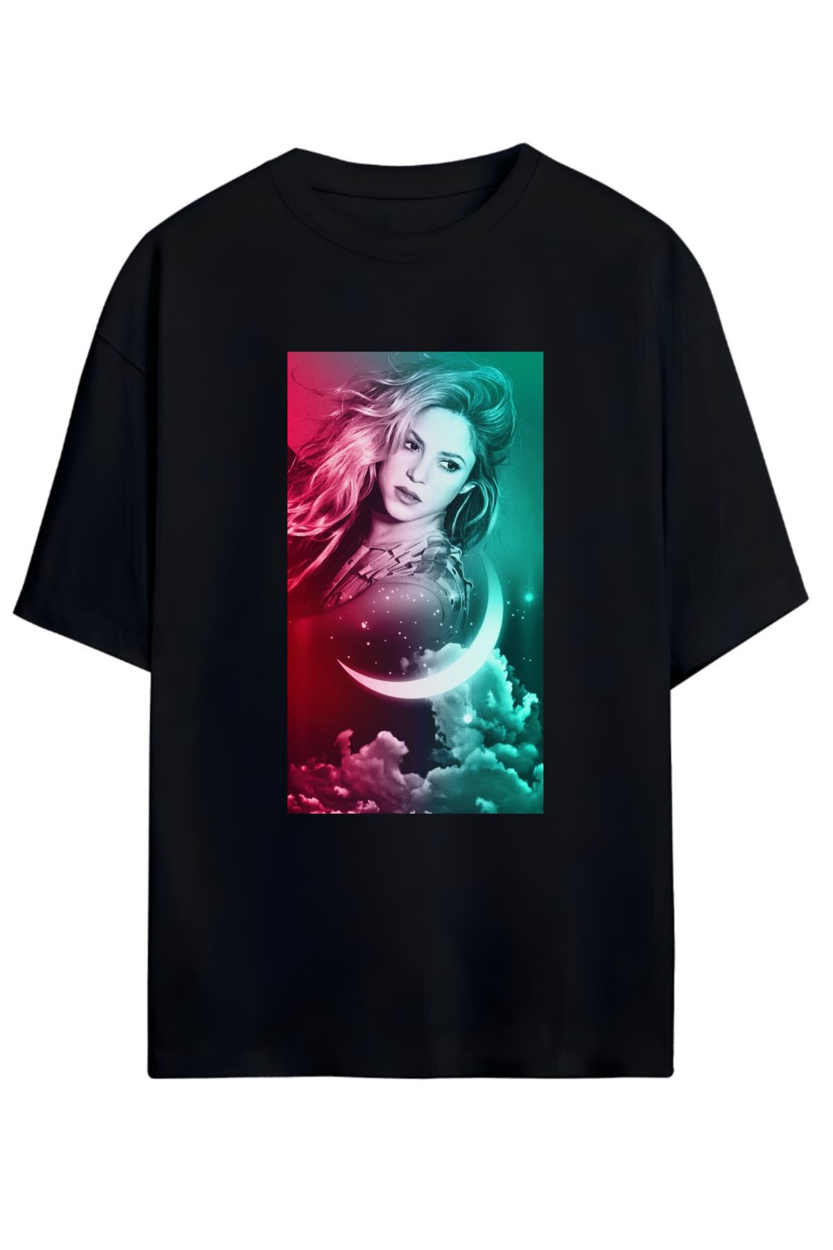 MAGORS SHAKIRA TASARIMLI UNISEX OVERSIZE PAMUKLU TSHIRT