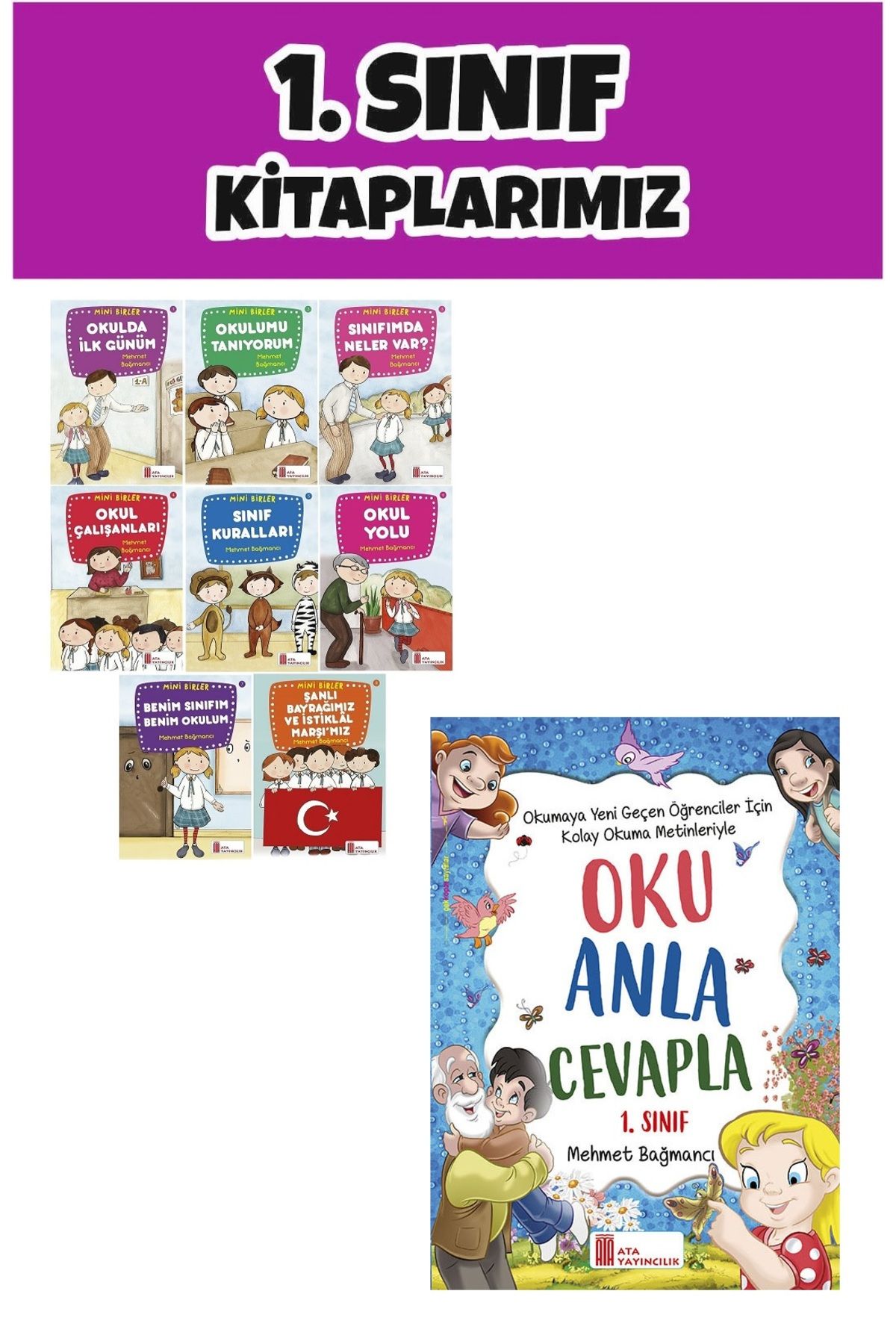 Ata Yayıncılık 1.Sınıf Mini Birler Hikaye Seti +Oku Anla Cevapla