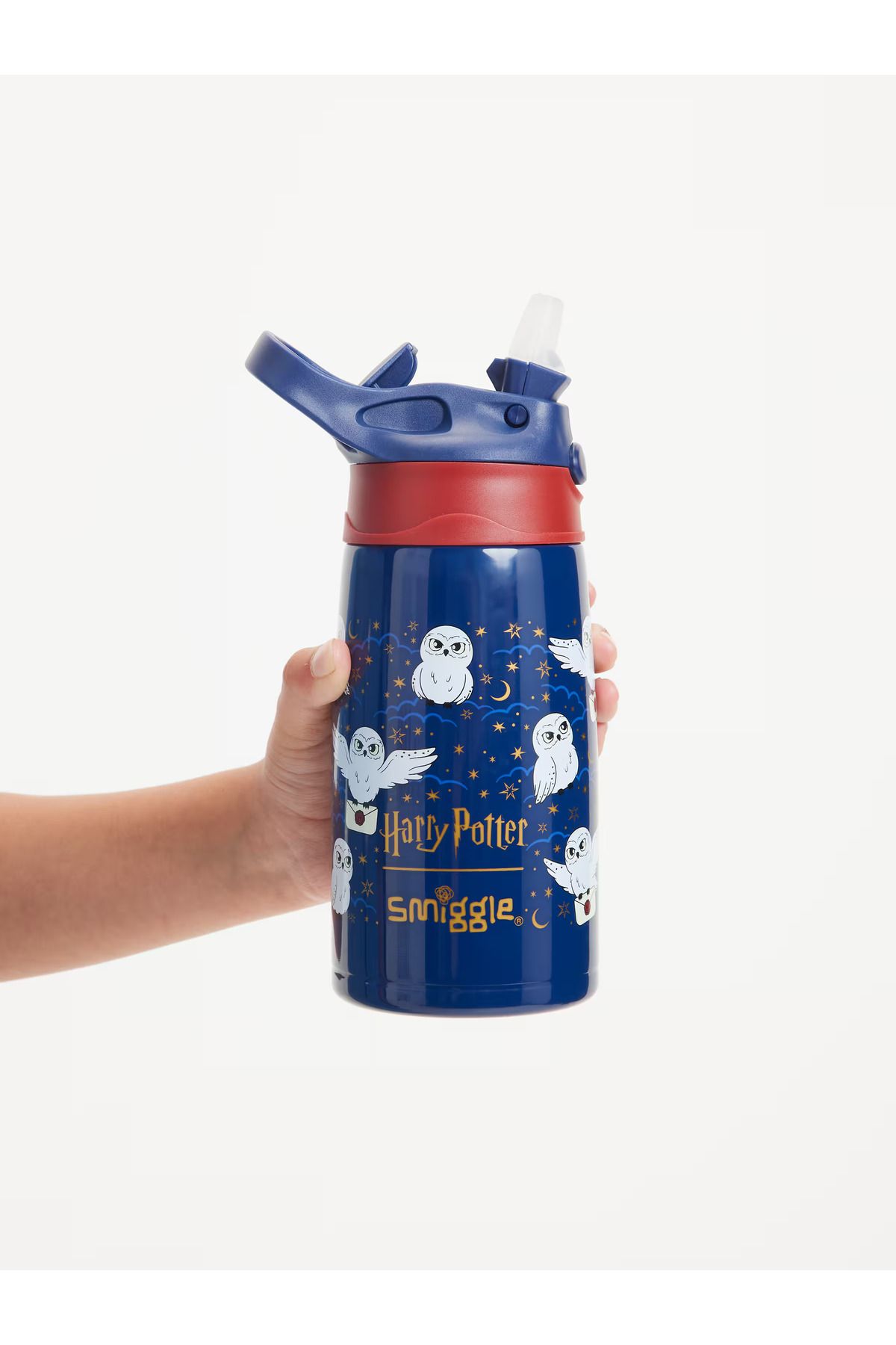 SMIGGLE-Harry Potter Hedwig Stainless Steel Drink Bottle 400 ml 3