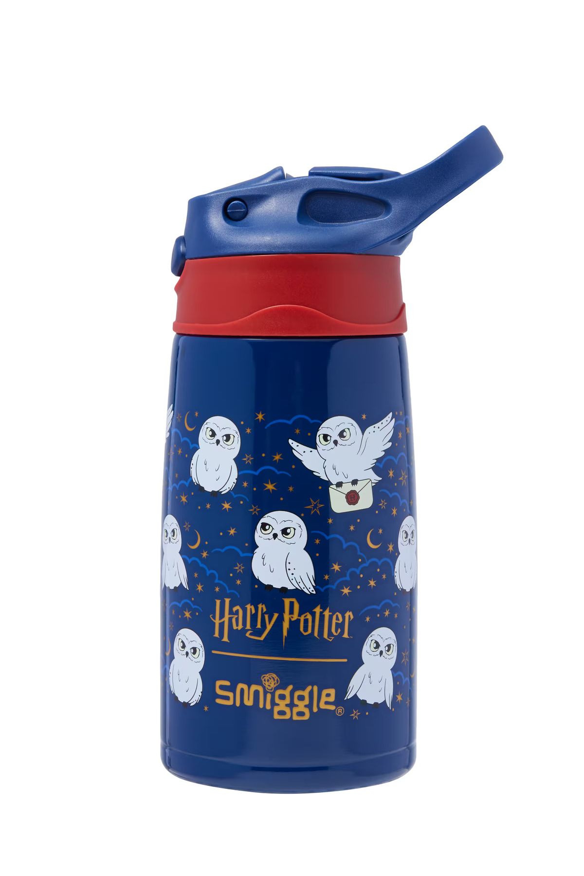 SMIGGLE-Harry Potter Hedwig Stainless Steel Drink Bottle 400 ml 1