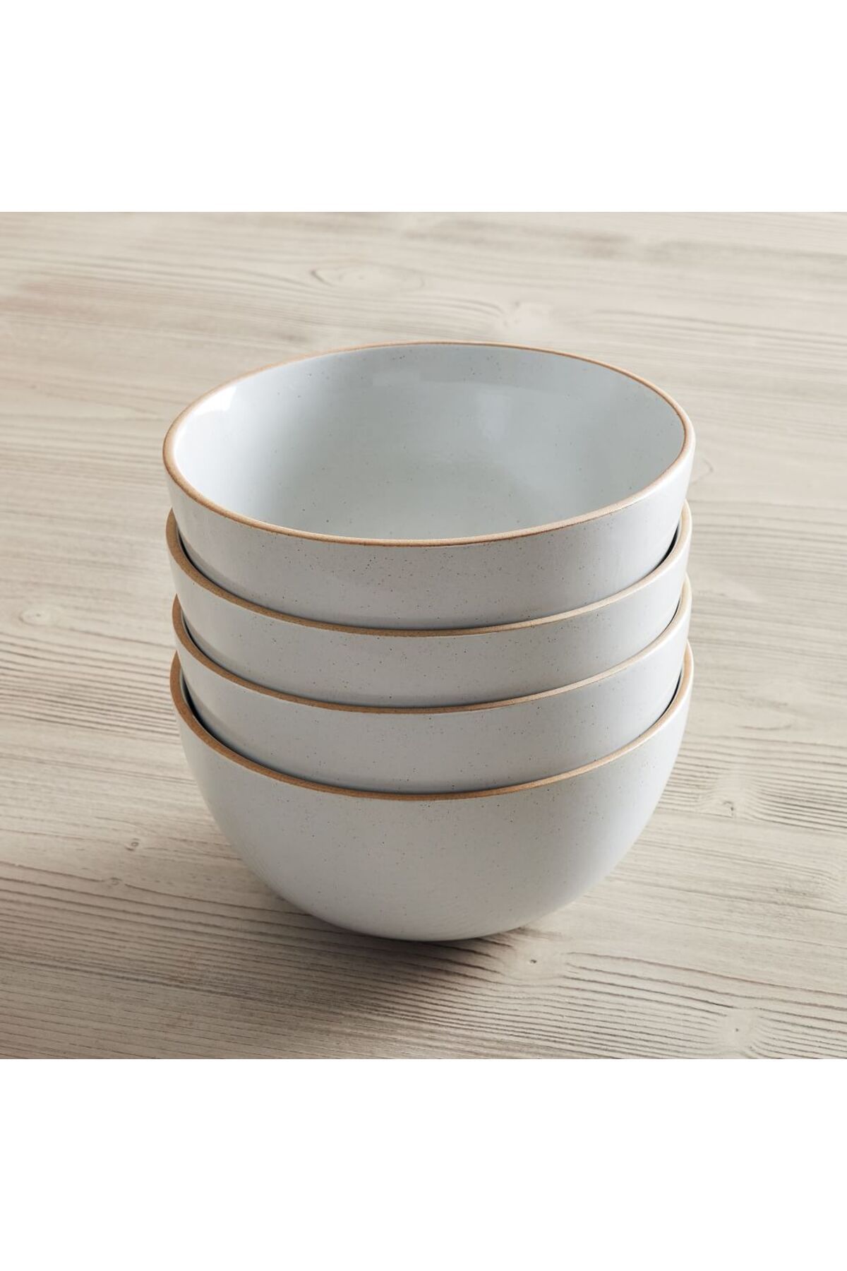 westelm Mill Stoneware Ramen Kasesi, 19cm Seramik, 4'lü Set