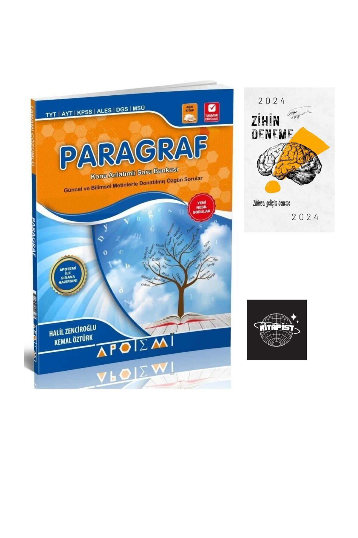 Apotemi Yayınları APOTEMİ PARAGRAF KONU ANLATIMLI SORU BANKASI-ZİHİNDENEME-AP312