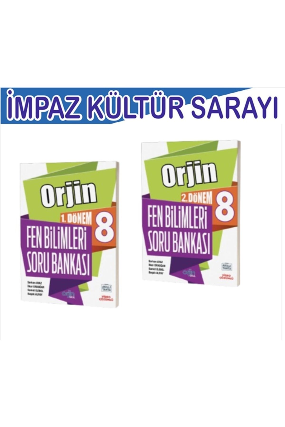 Kurmay Yayınları ORJIN 8.SINIF LGS HAZIRLIK  FEN BILIMLERI 1.VE 2.DÖNEM SORU BANKASI SET (2 KITAP)2024 YENİ BASIM