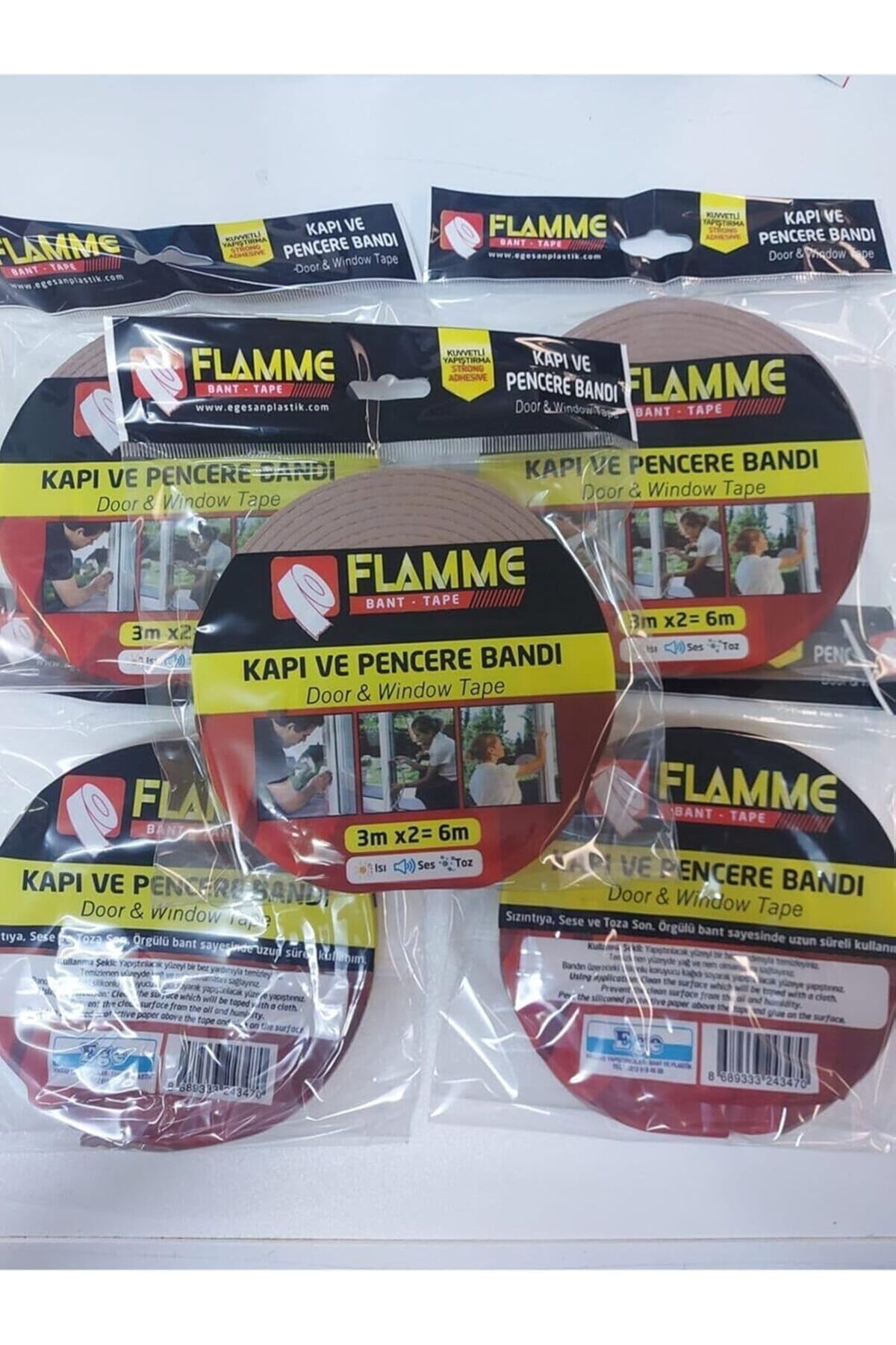 NcK Flamme Kapı Ve Pencere Bandı 5 Adet