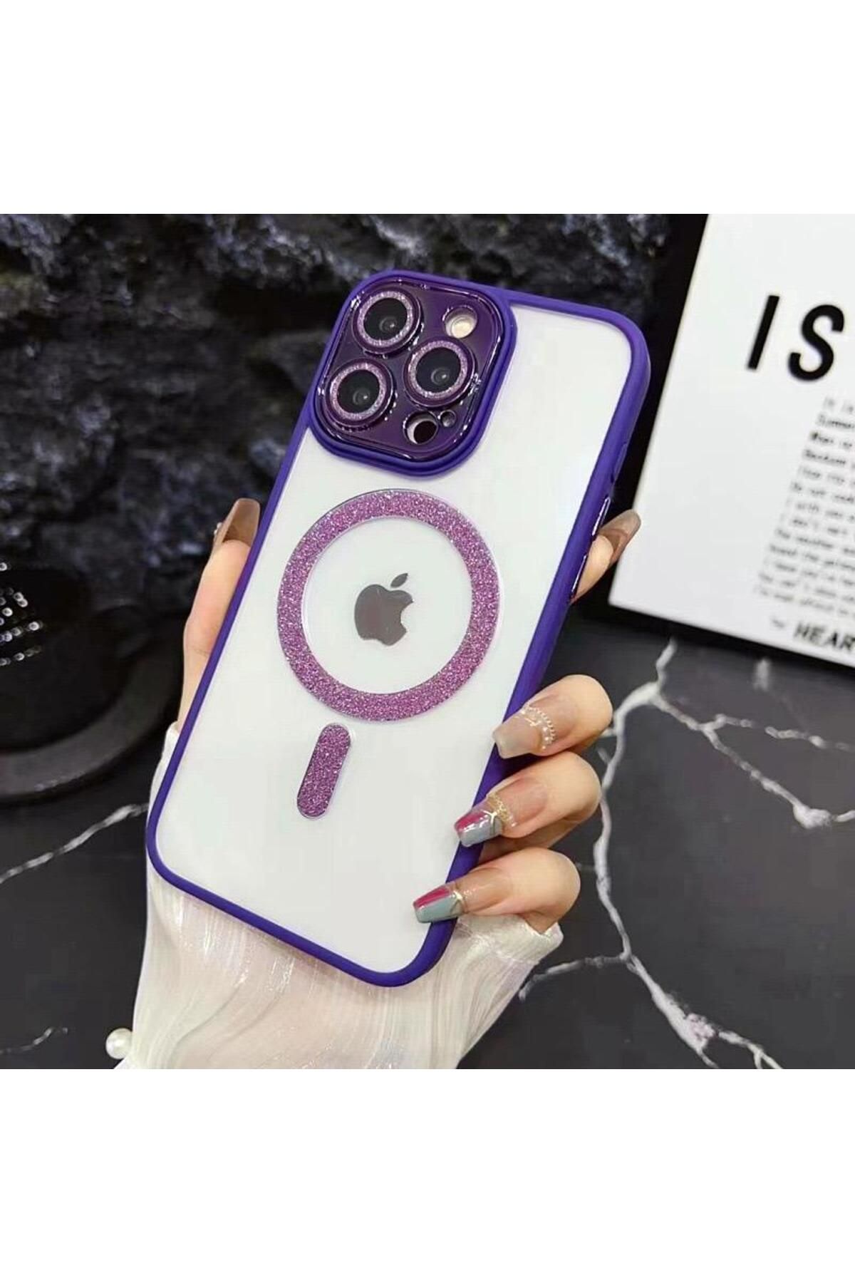 Aybex İphone 15 Pro Parlak Kılıf Kamera Koruyuculu Kılıf