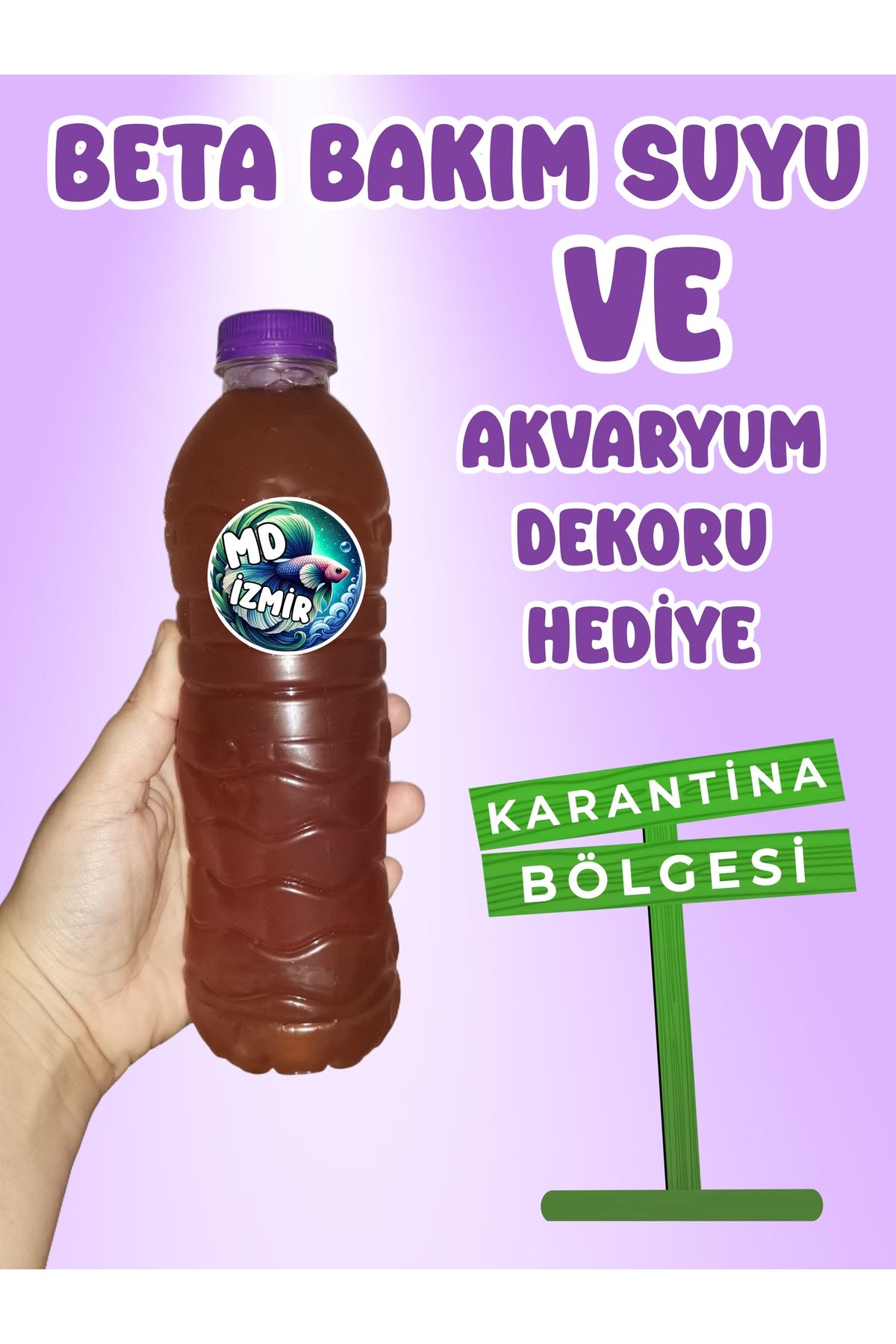 Akvaryum Balık Bakım Suyu ve ( Yeşil ) Akvaryum Dekoru Durgunluk ve Deri Hastalıklarına iyi gelmektedir.