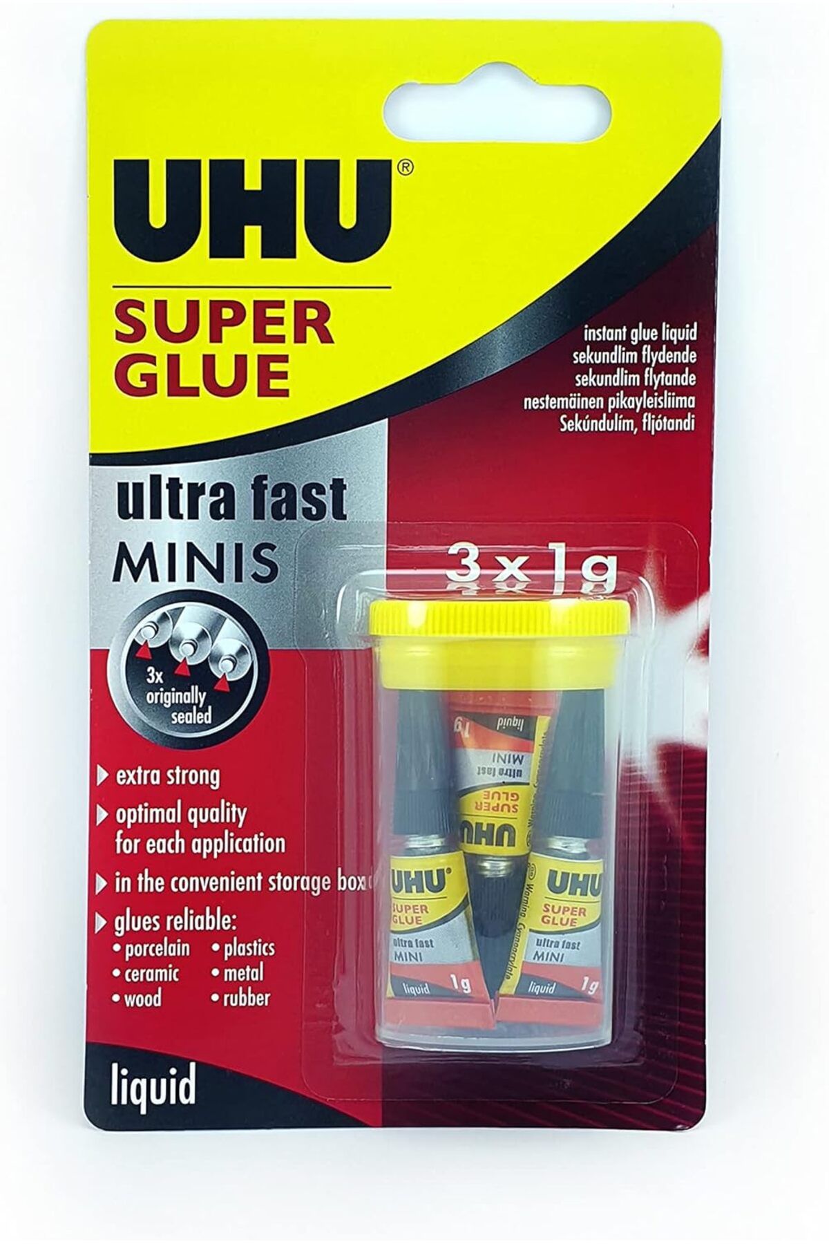 NcK Super Glue 3'lü Mini-Japon Yapıştırıcı