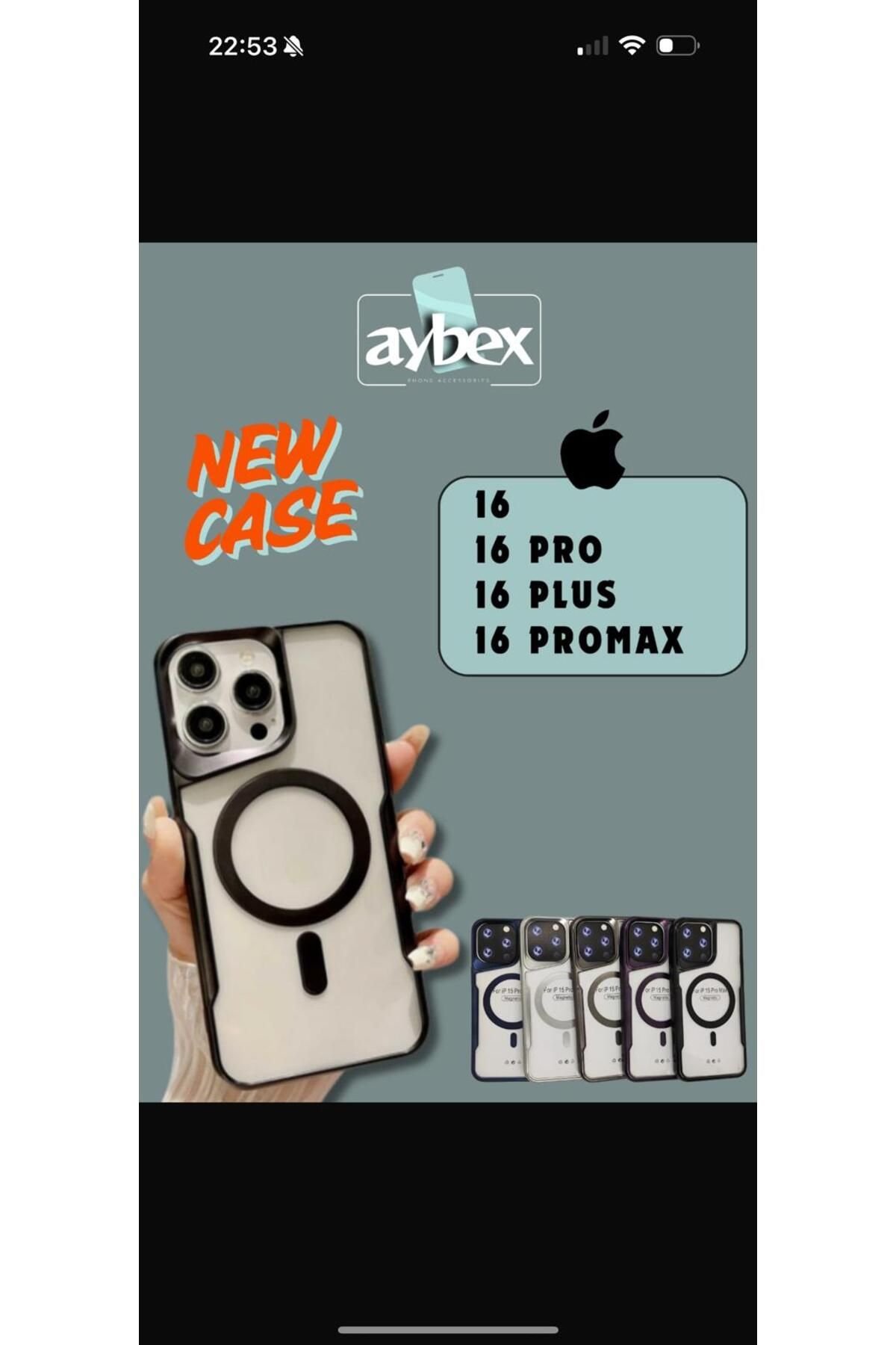 Aybex İphone 16  Kılıf Kamera Koruyuculu Kılıf