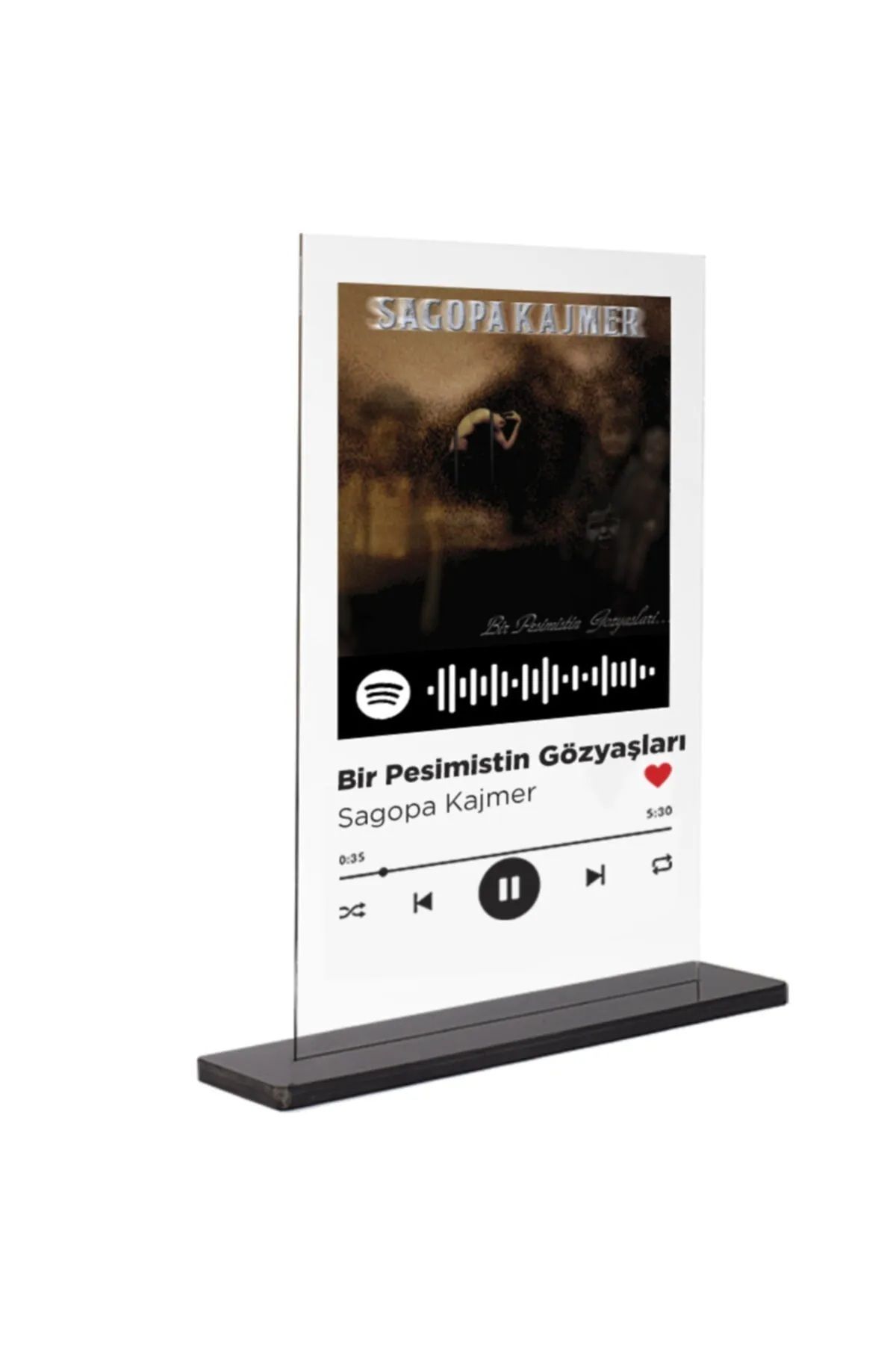 shop Dekorif- Spotify Plak - Bir Pesimistin Gözyaşları / Sagopa Kajmer 15x20cm